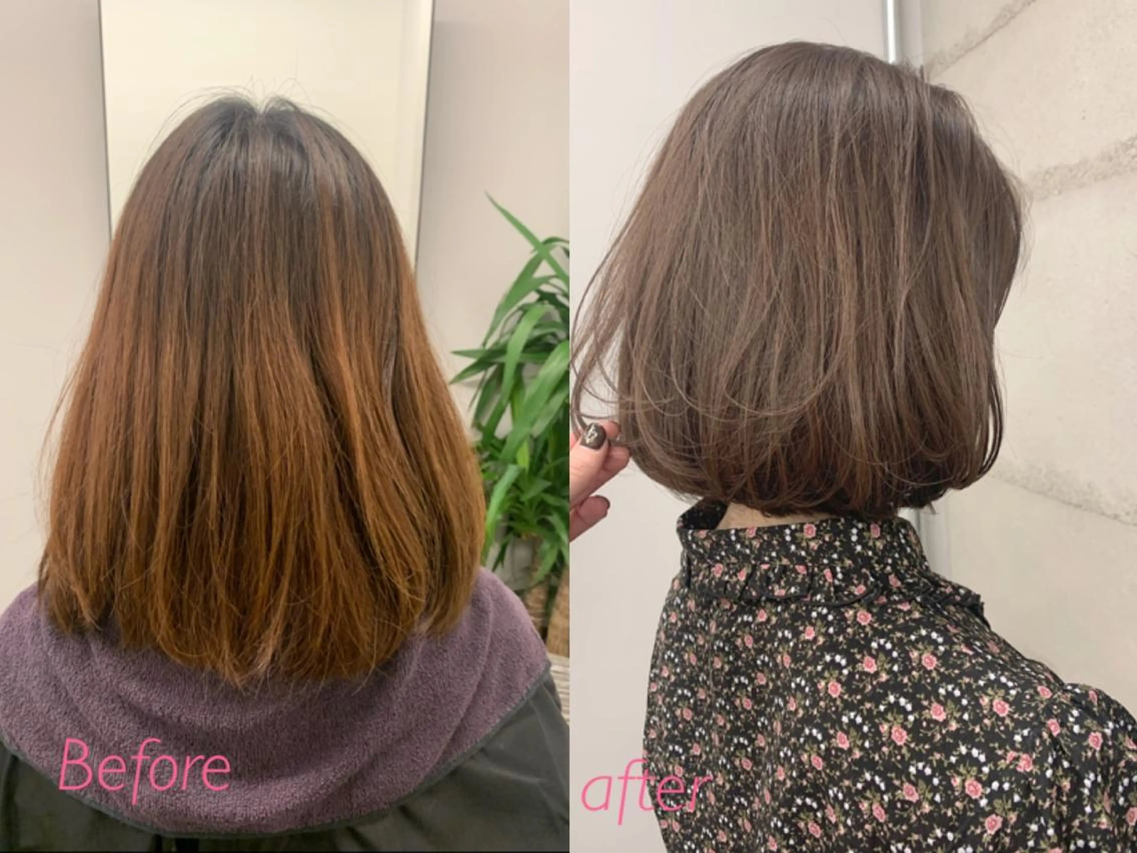 ショート 透明感/オリーブ/ グレージュ/YUKAのヘアスタイル