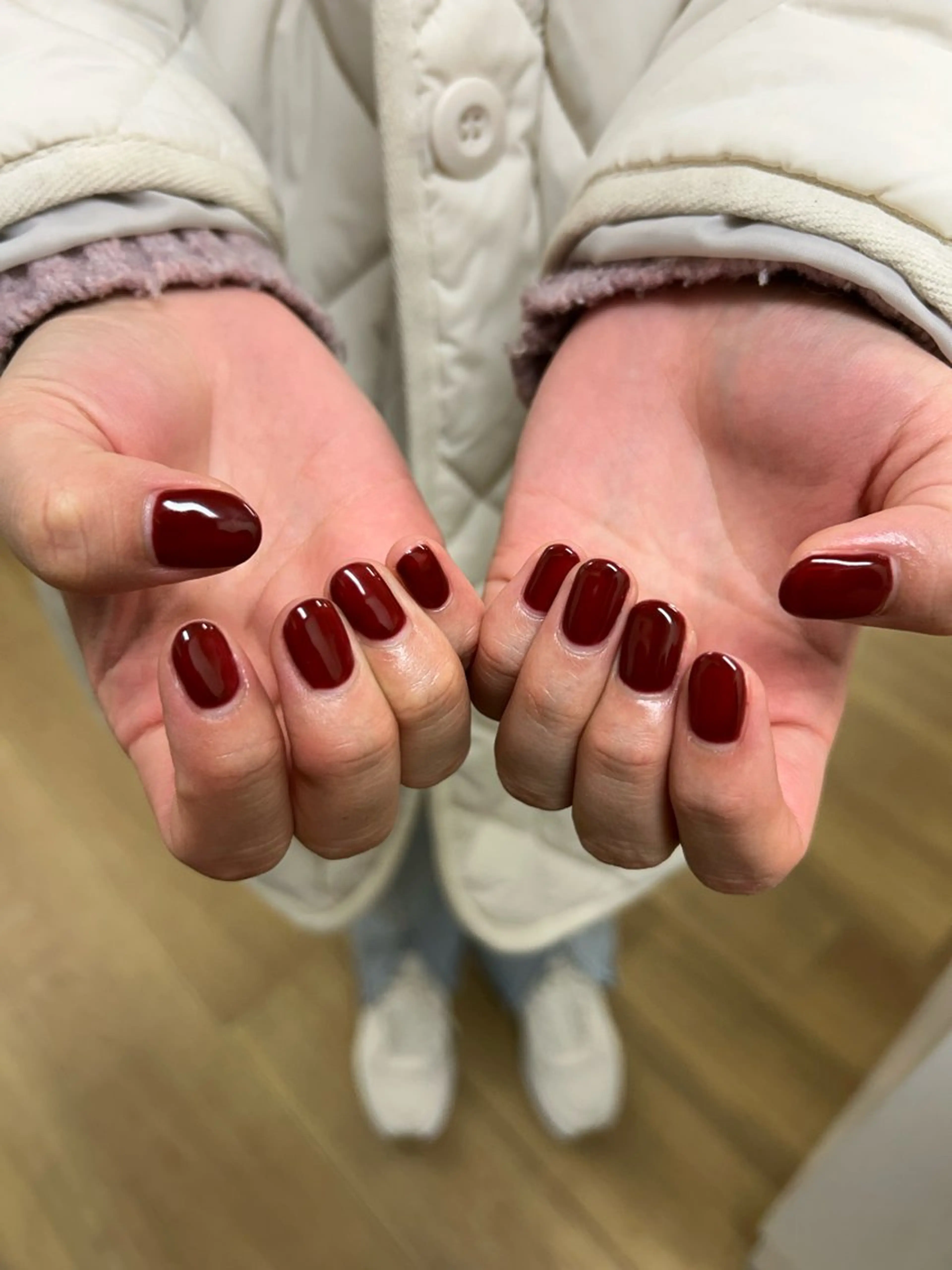 ネイル ワンカラーネイル 種村 朱玲のネイルデザイン