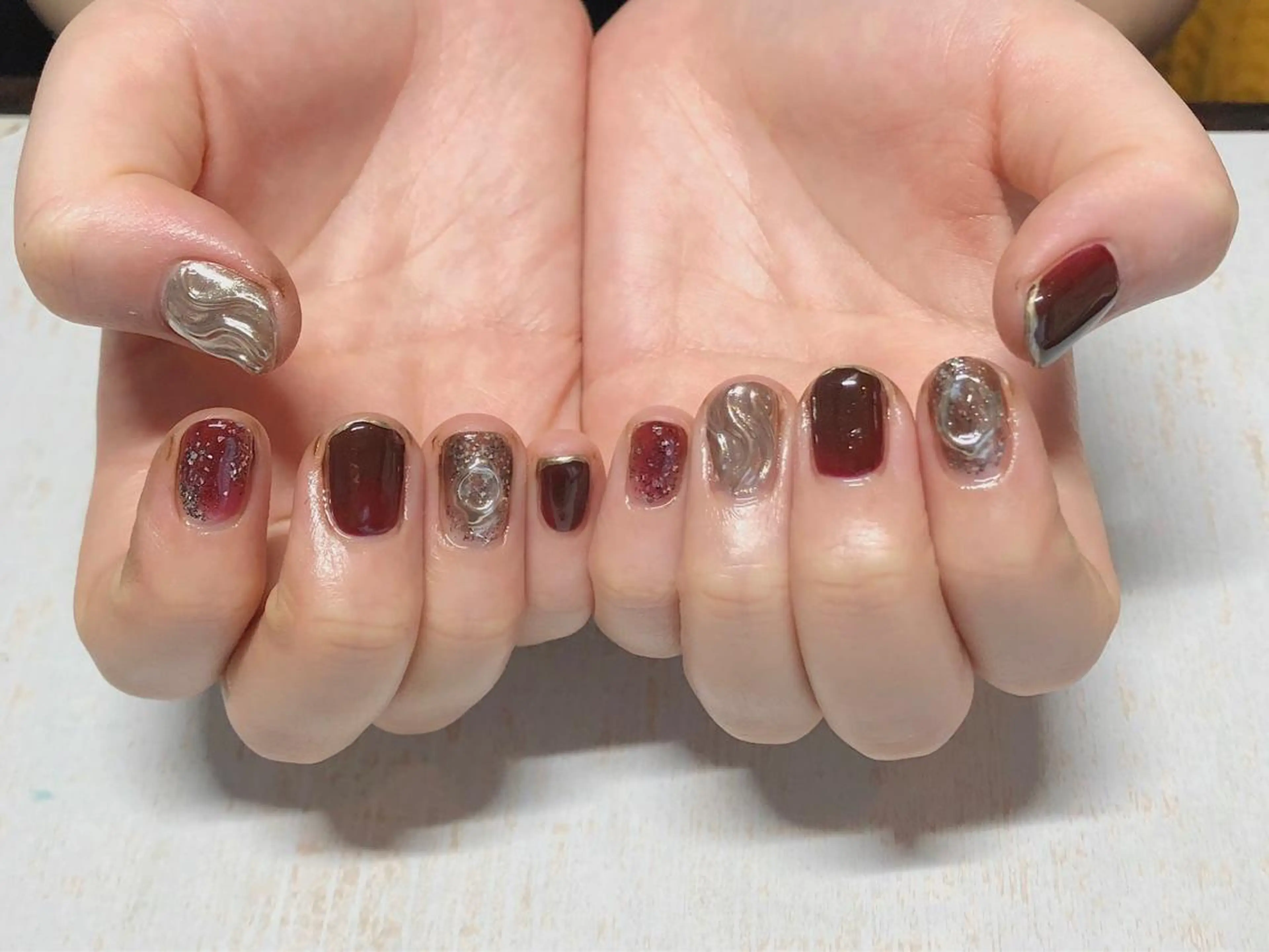 ネイル 𖡼 yumenoのネイルデザイン