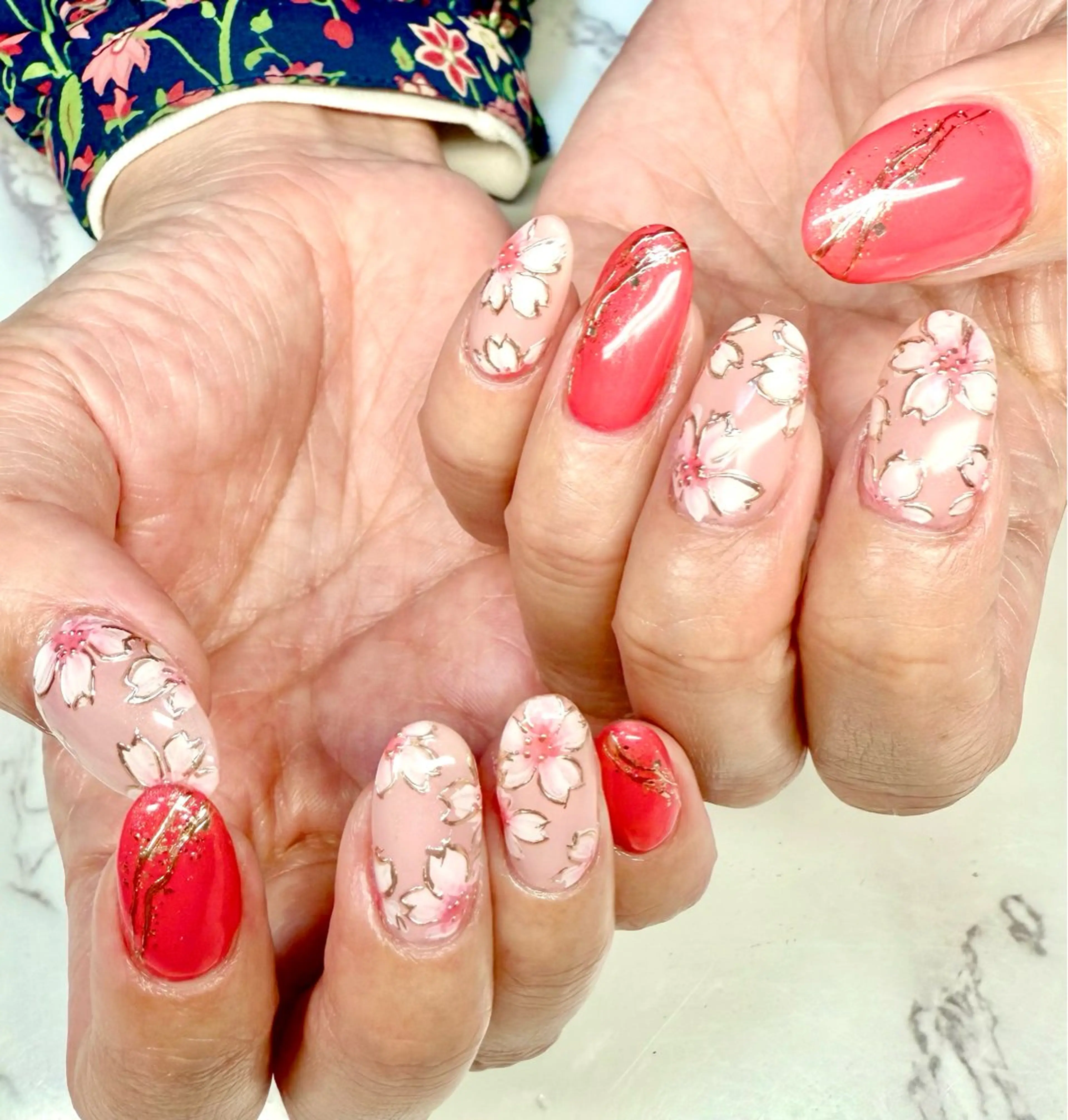 ネイル アートネイル チークネイル フレンチネイル キラキラネイル ラメ(グリッター) M.N_ nailのネイルデザイン