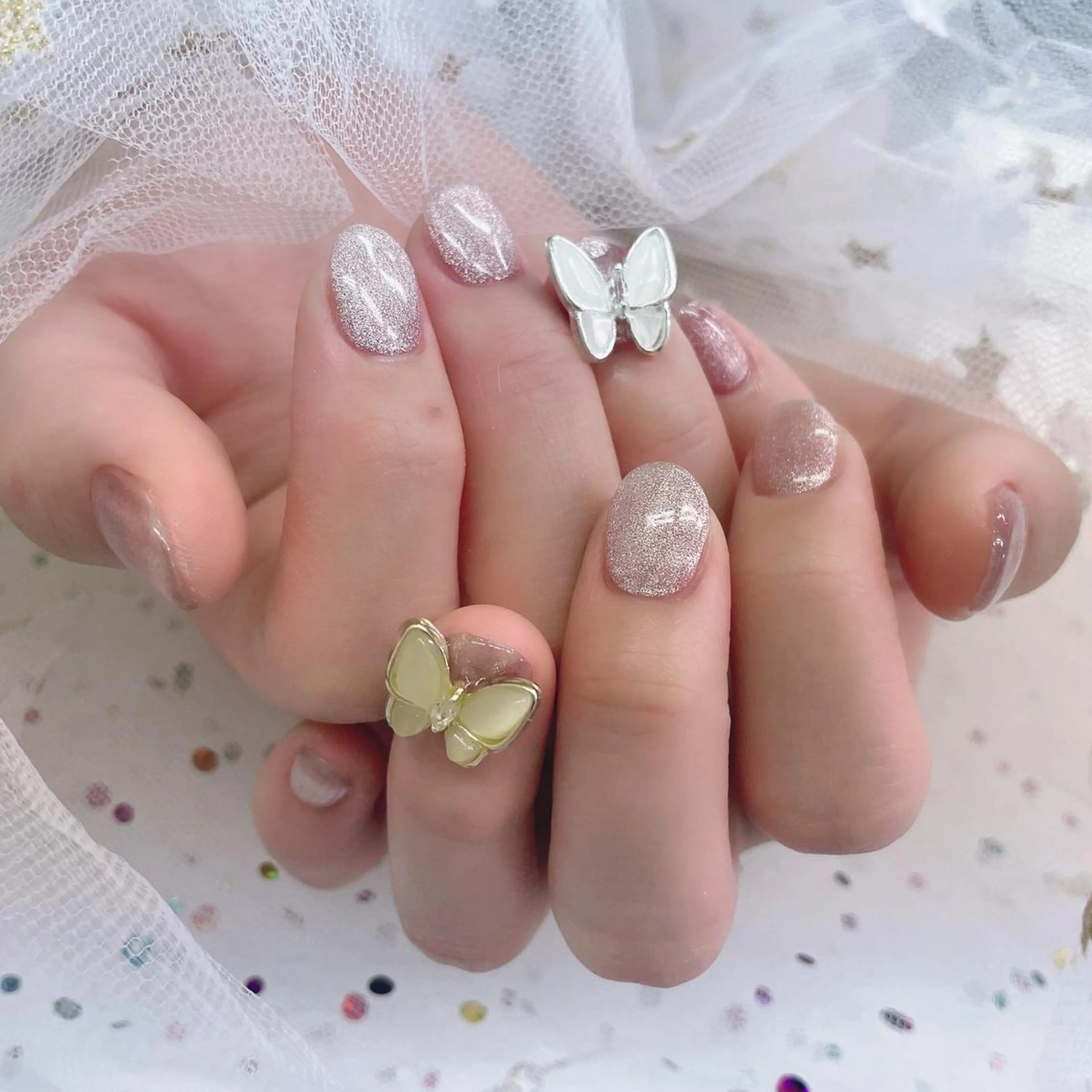 ネイル 🦋ネイルサロン ブラン🌈ゆりのネイルデザイン