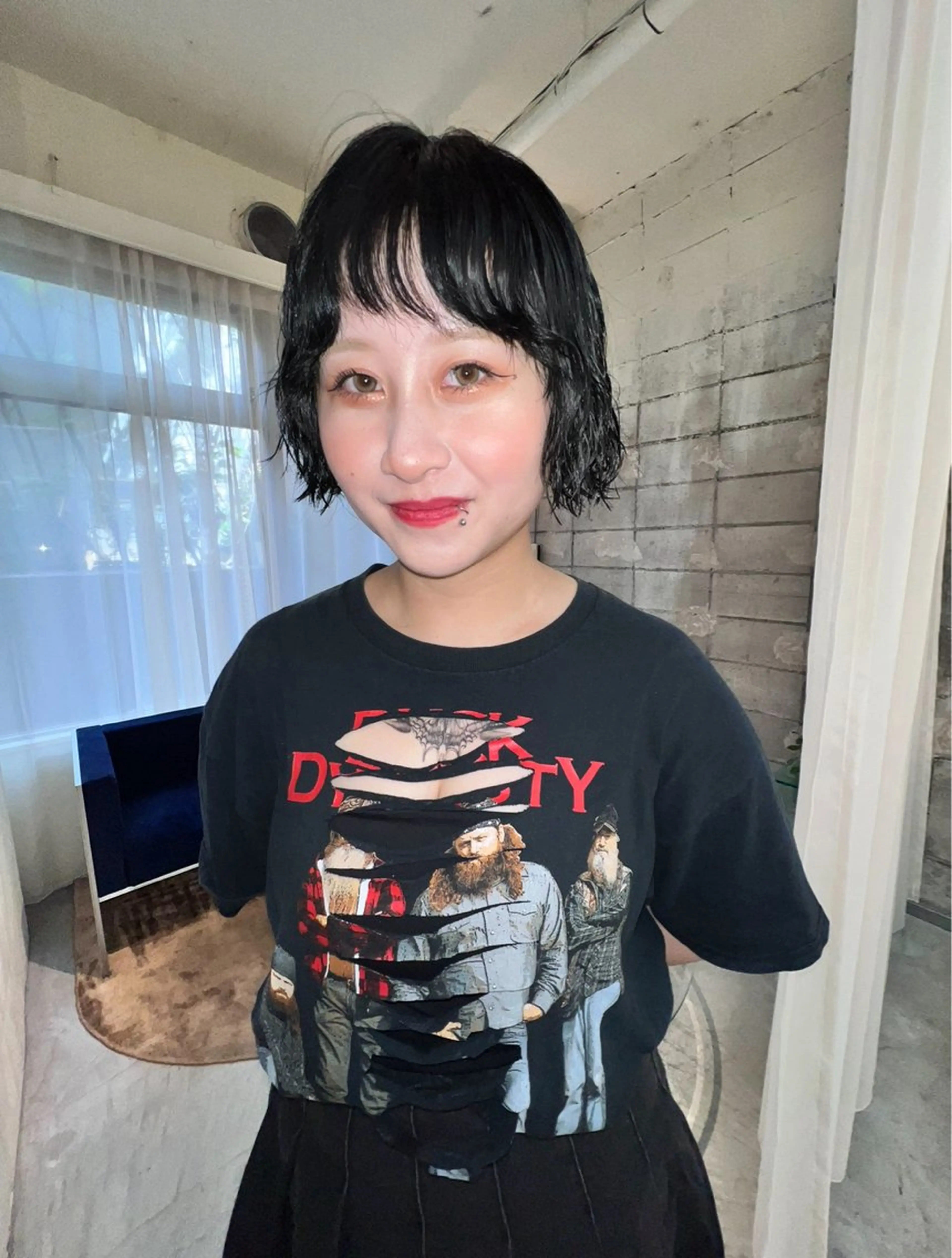 ショート カラー パーマ カット ヘアカラー パーマ haco＋所属・圧倒的デザイン力 店長🎨RENAのヘアスタイル