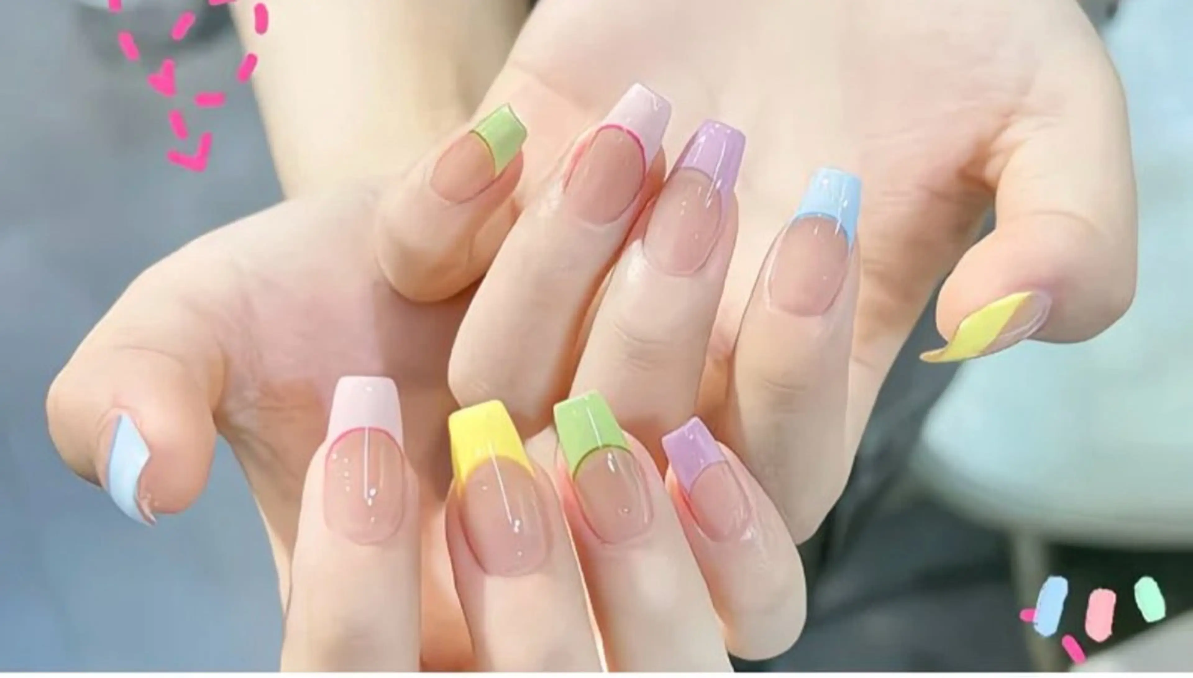 ネイル フレンチネイル 春ネイル ハンドネイル Maylie Nail所属・キイ サロンのネイルデザイン