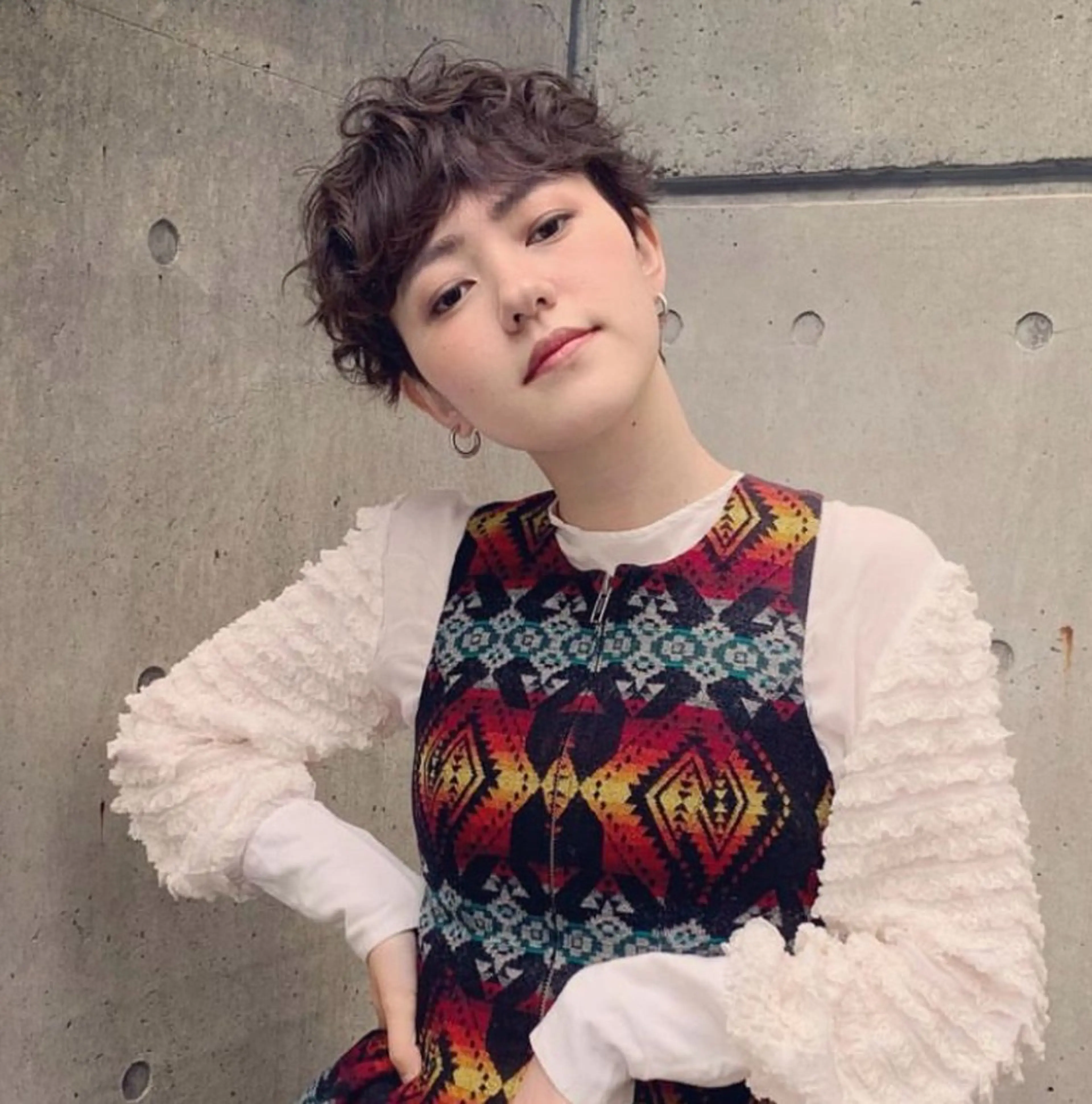 ショート ショートヘア ミニボブ/カット モデル/渋谷/ 宍戸のヘアスタイル