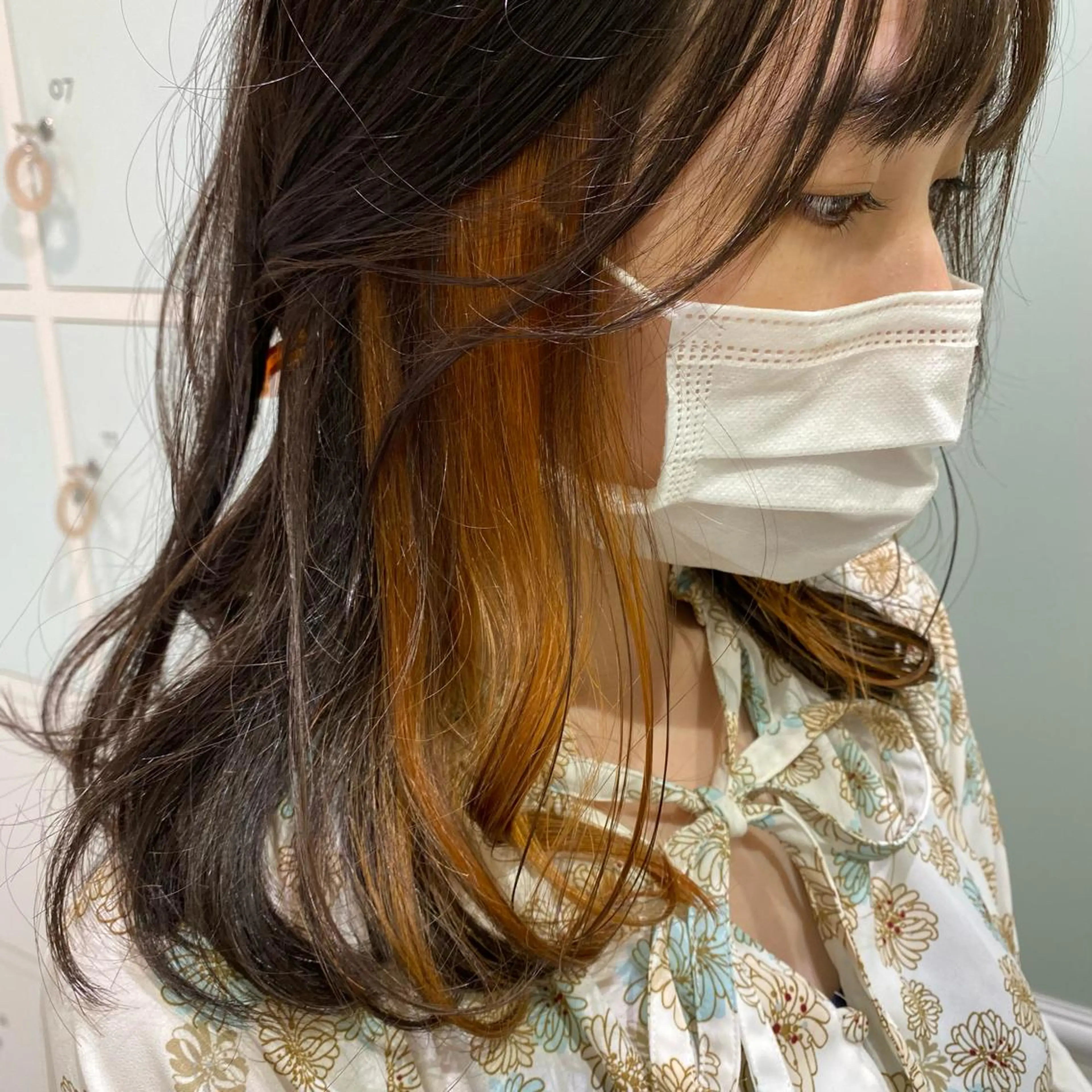 ミディアム 長井 麻帆のヘアスタイル