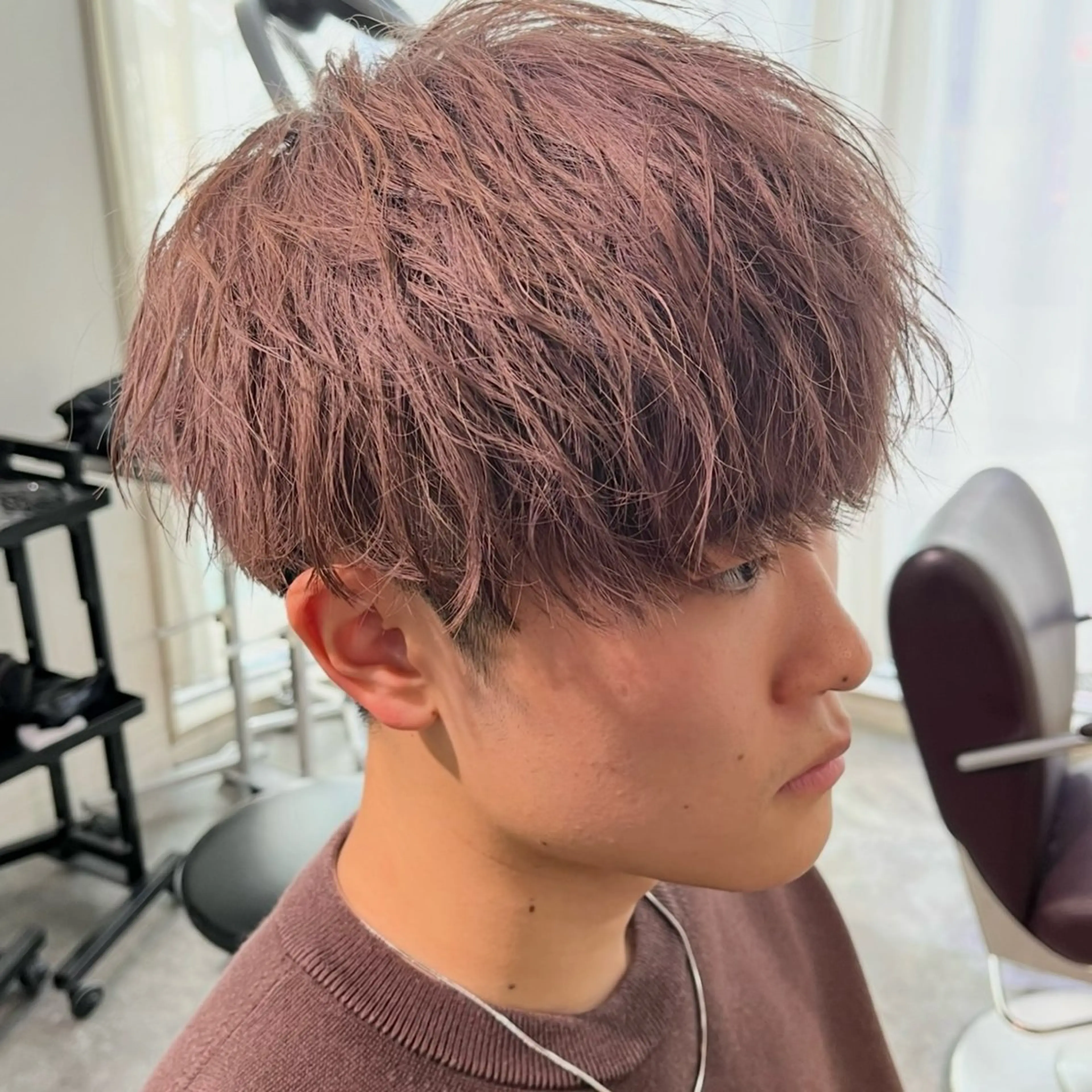 メンズ カット フェザーパーマ🌙 毛流れ yuzukiのヘアスタイル