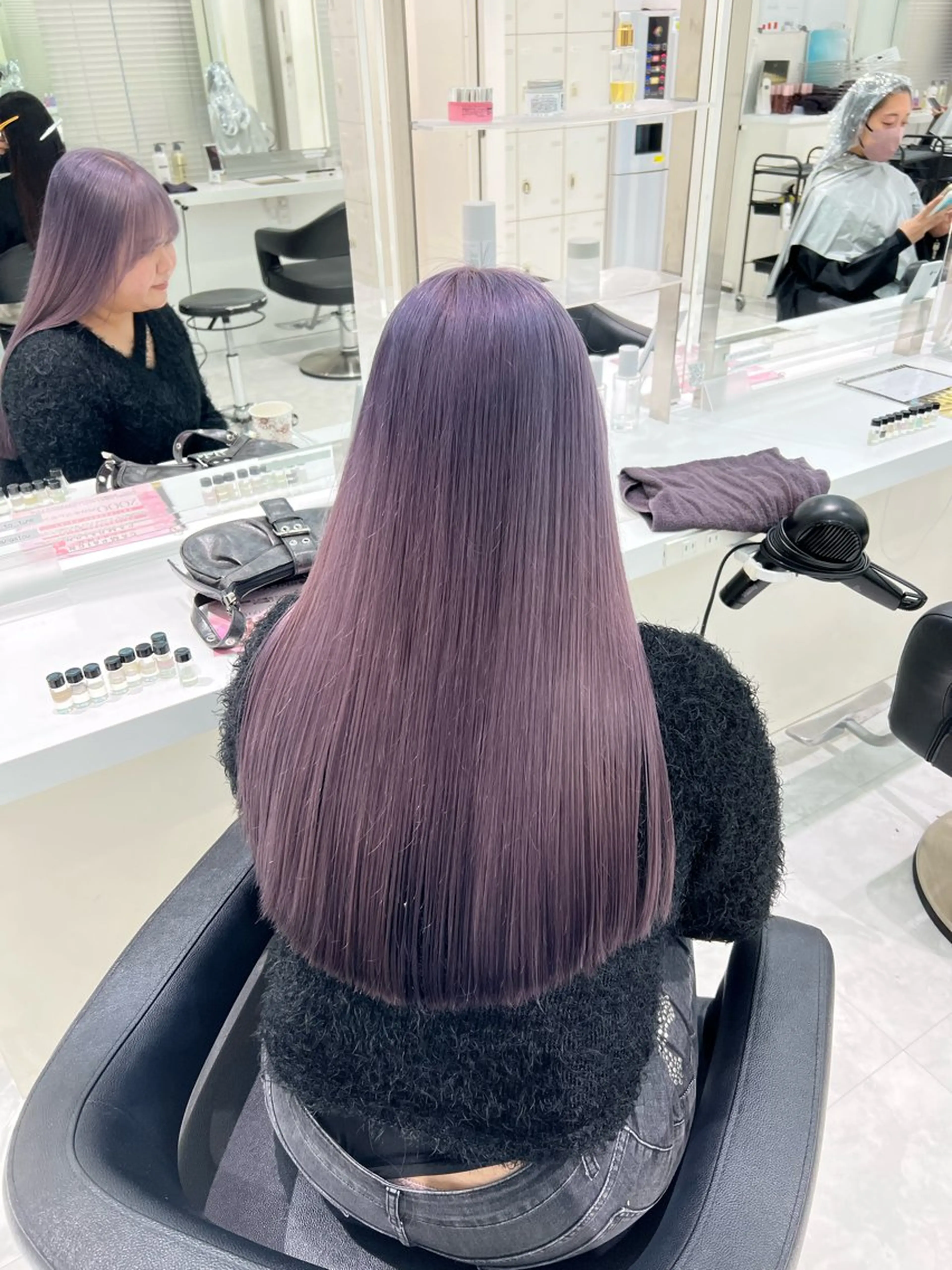 ロング カラー ヘアカラー 🤍ྀི透ける寒色 Cocoa🤍ྀིのヘアスタイル