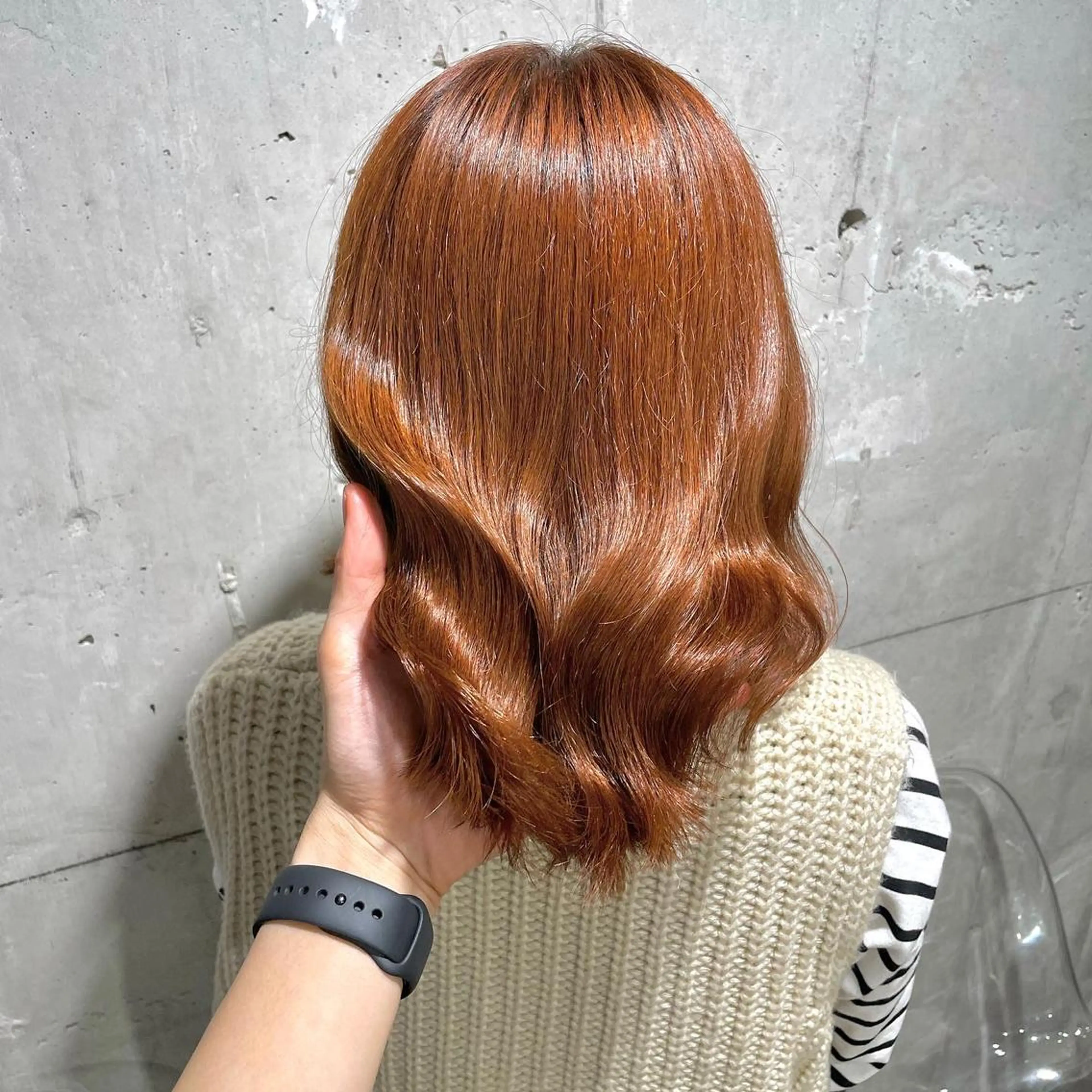 ミディアム カラー ベージュカラー💖 やすひろのヘアスタイル