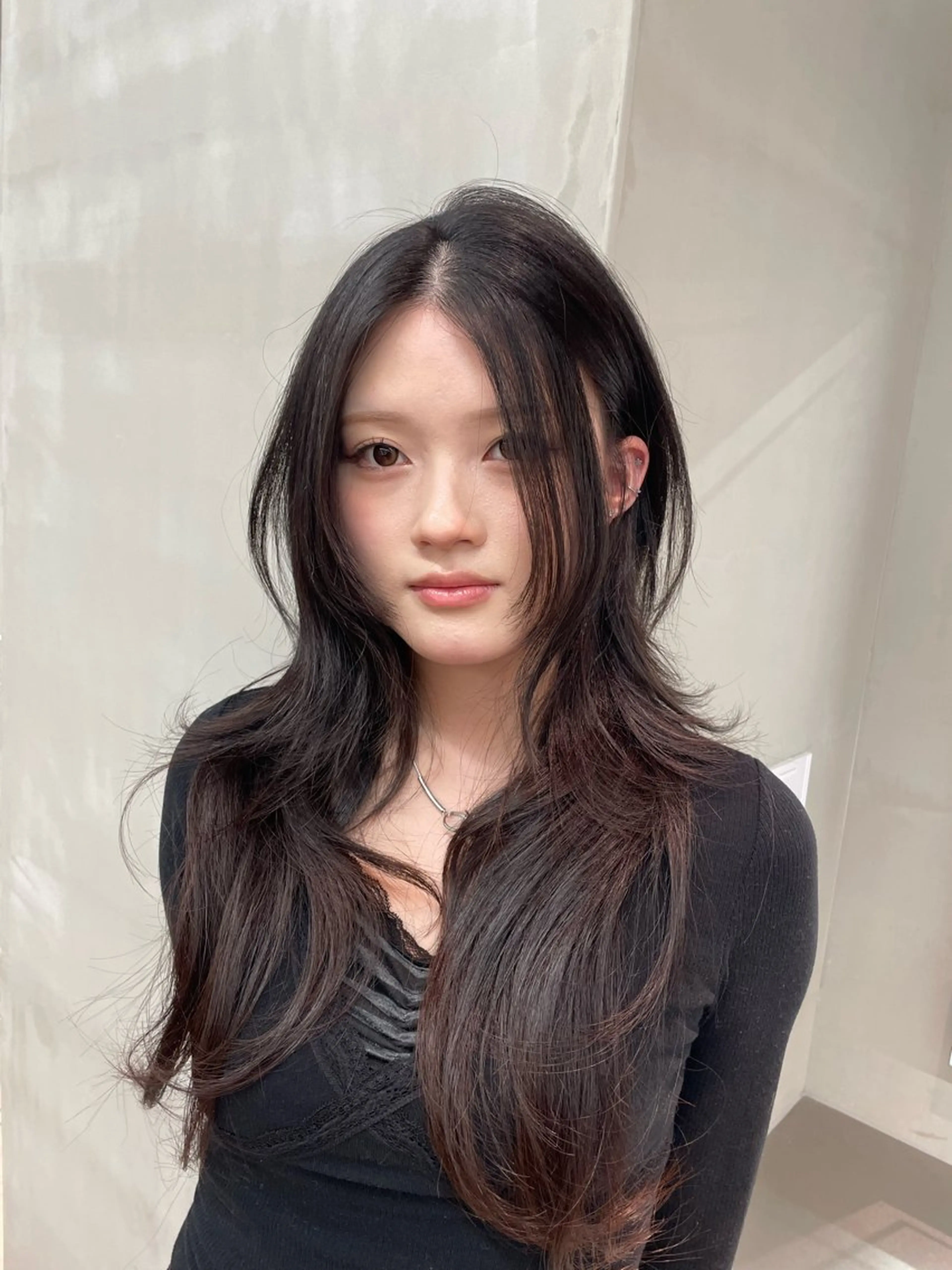 ロング カット トリートメント ヘッドスパ ヘアセット 韓国ヘア/レイヤー Londエレンのヘアスタイル