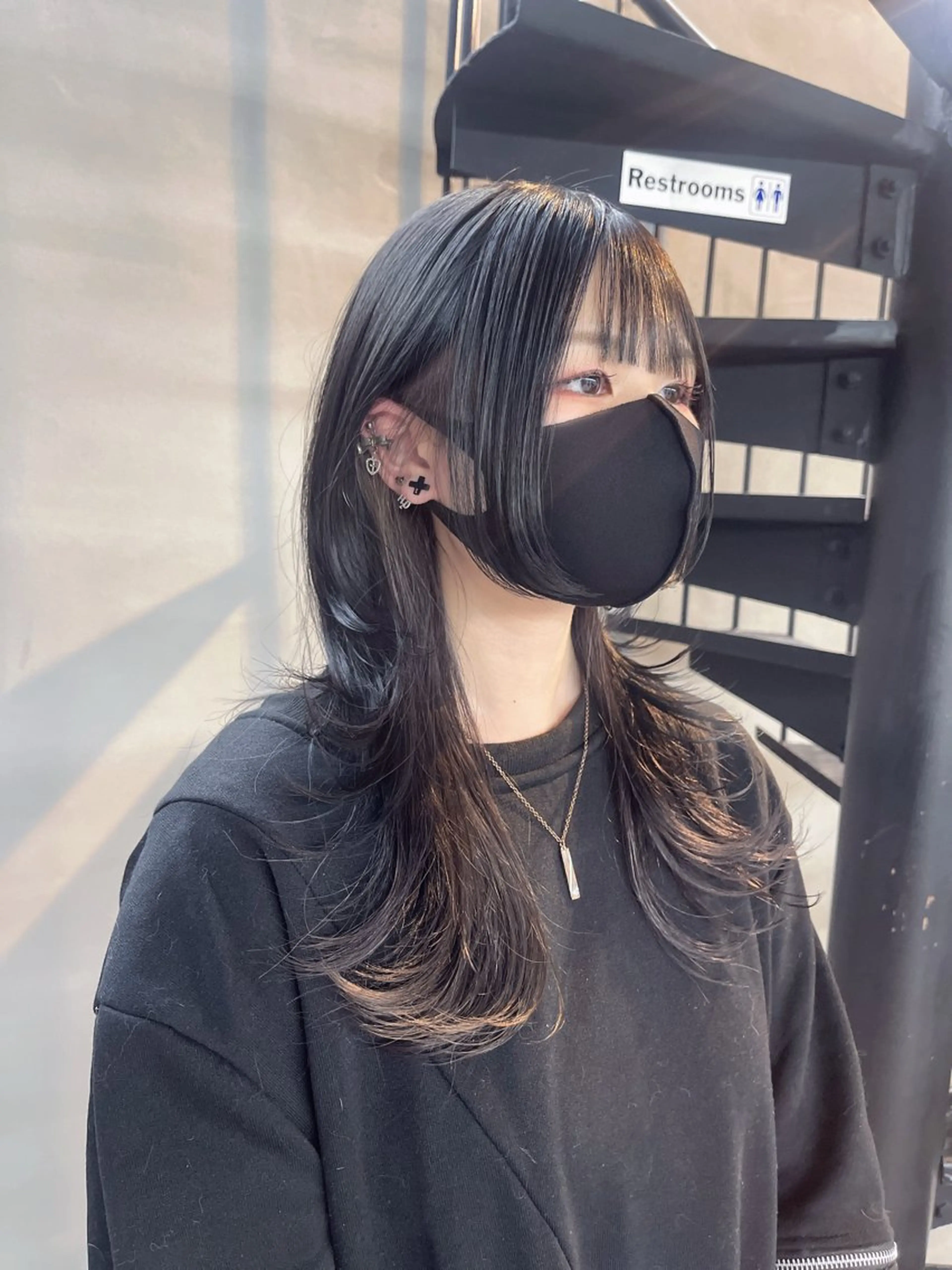 ロング ロング ウルフカット カット ヘアカラー 柏 ウルフ/レイヤー 田中佐和🐺のヘアスタイル