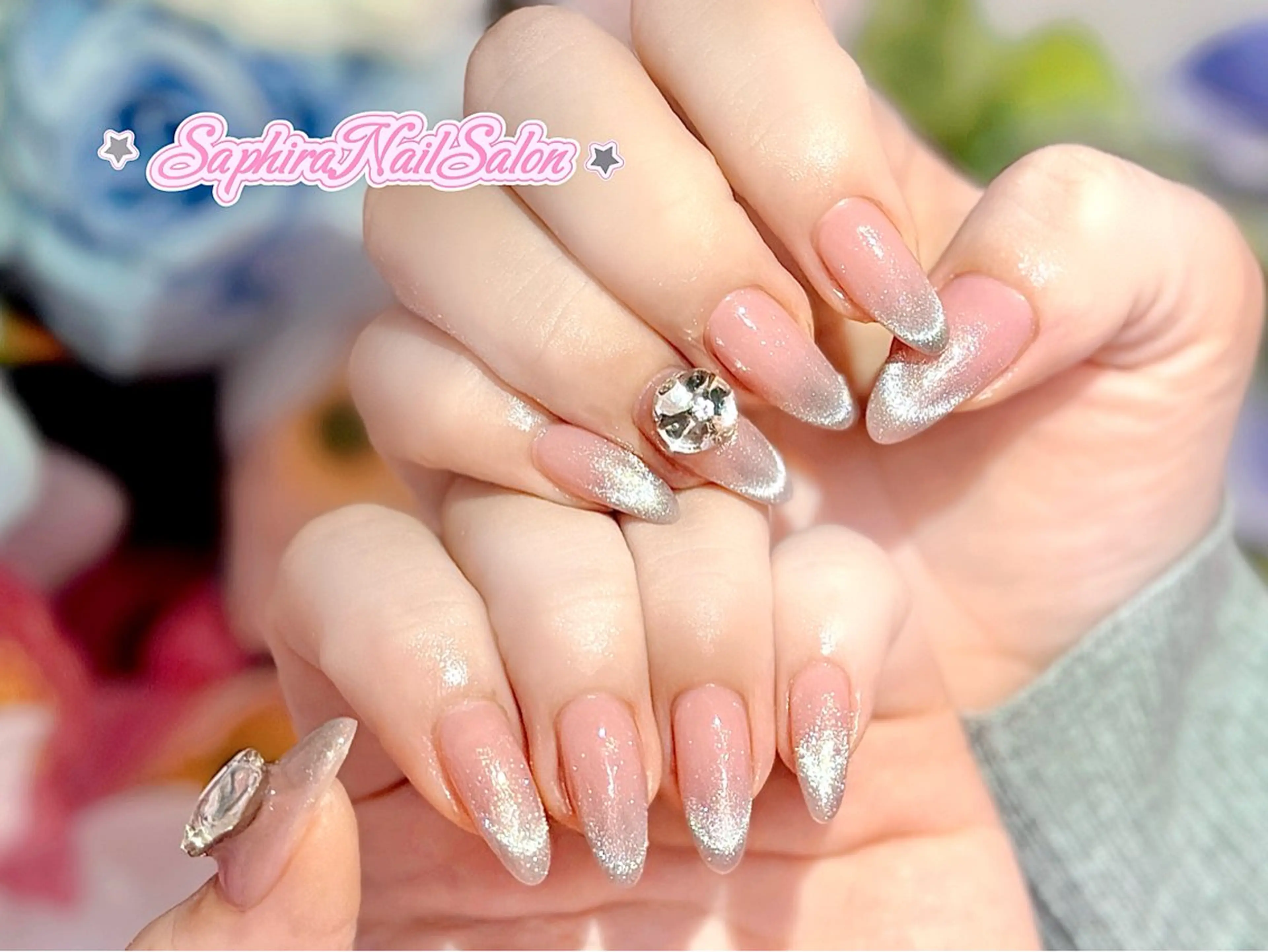 カラー ハンドネイル Saphiraネイル サロン錦糸町のネイルデザイン