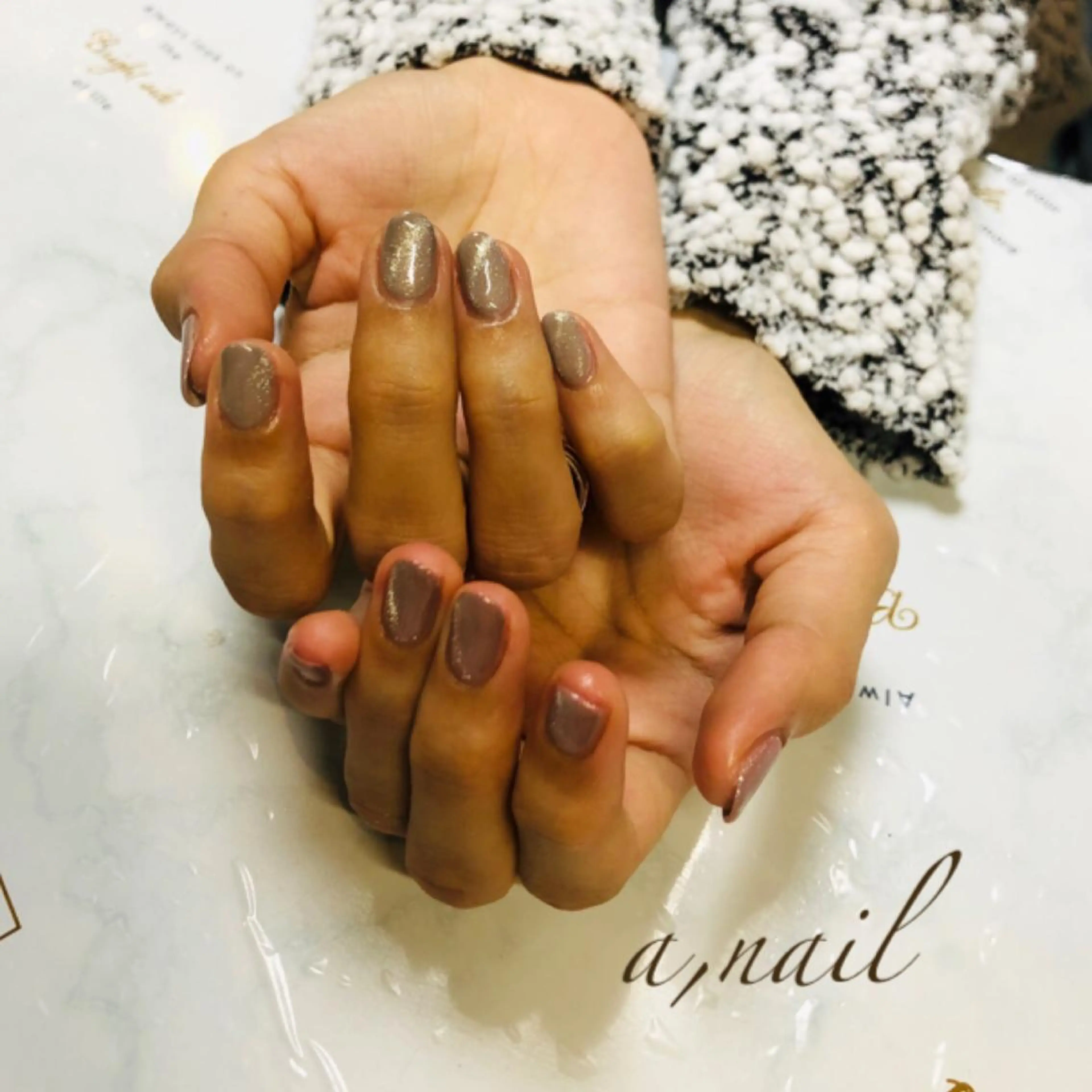 ネイル フットネイル ジェルネイル グラデーション ラメ(グリッター) ラメグラデーション ハンドネイル ネイルサロン エーネイルのネイルデザイン