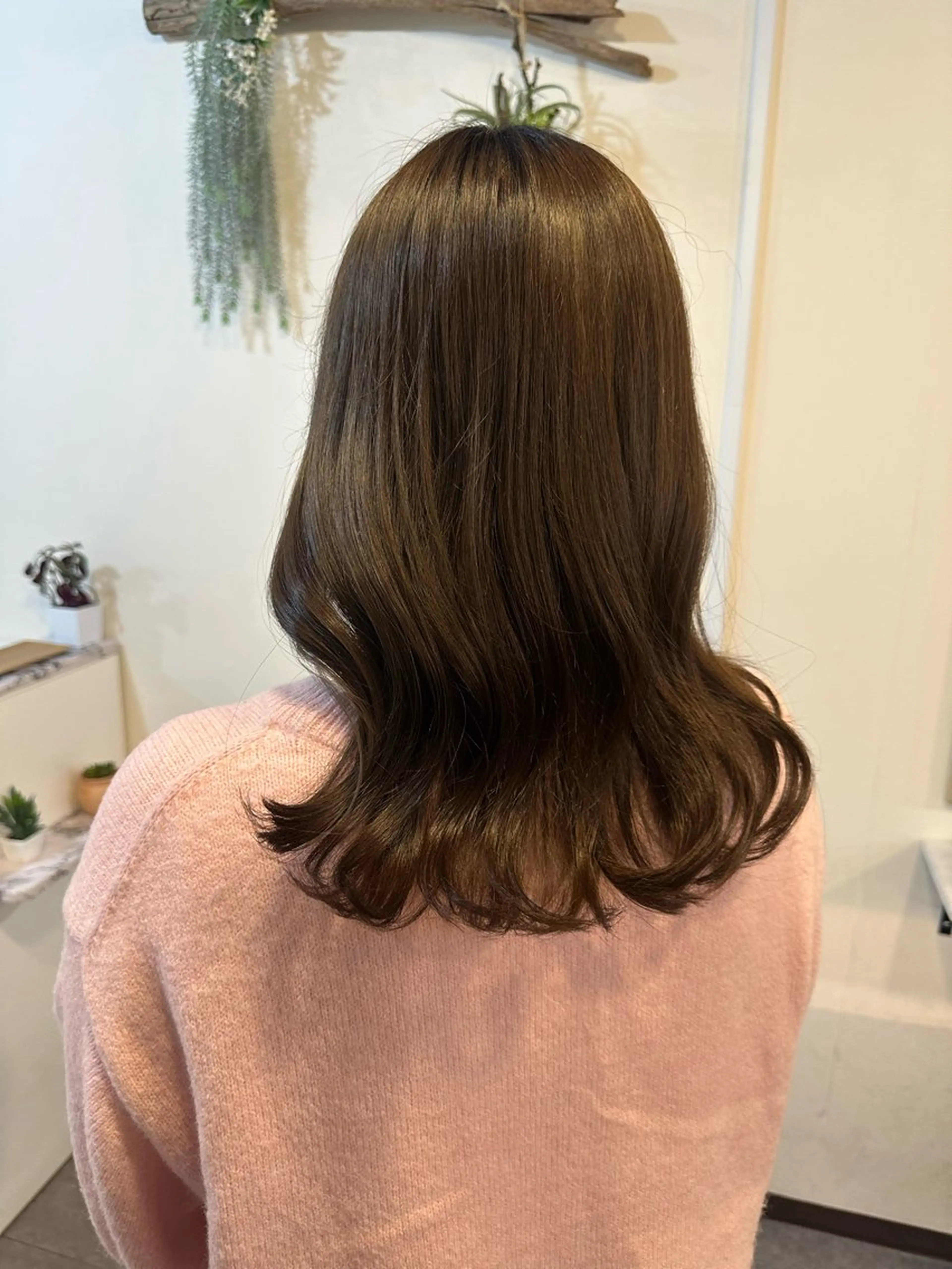 カラー ベージュカラー オリーブベージュ ヘアカラー Sherry/R 三川町　木村祐里奈のヘアスタイル