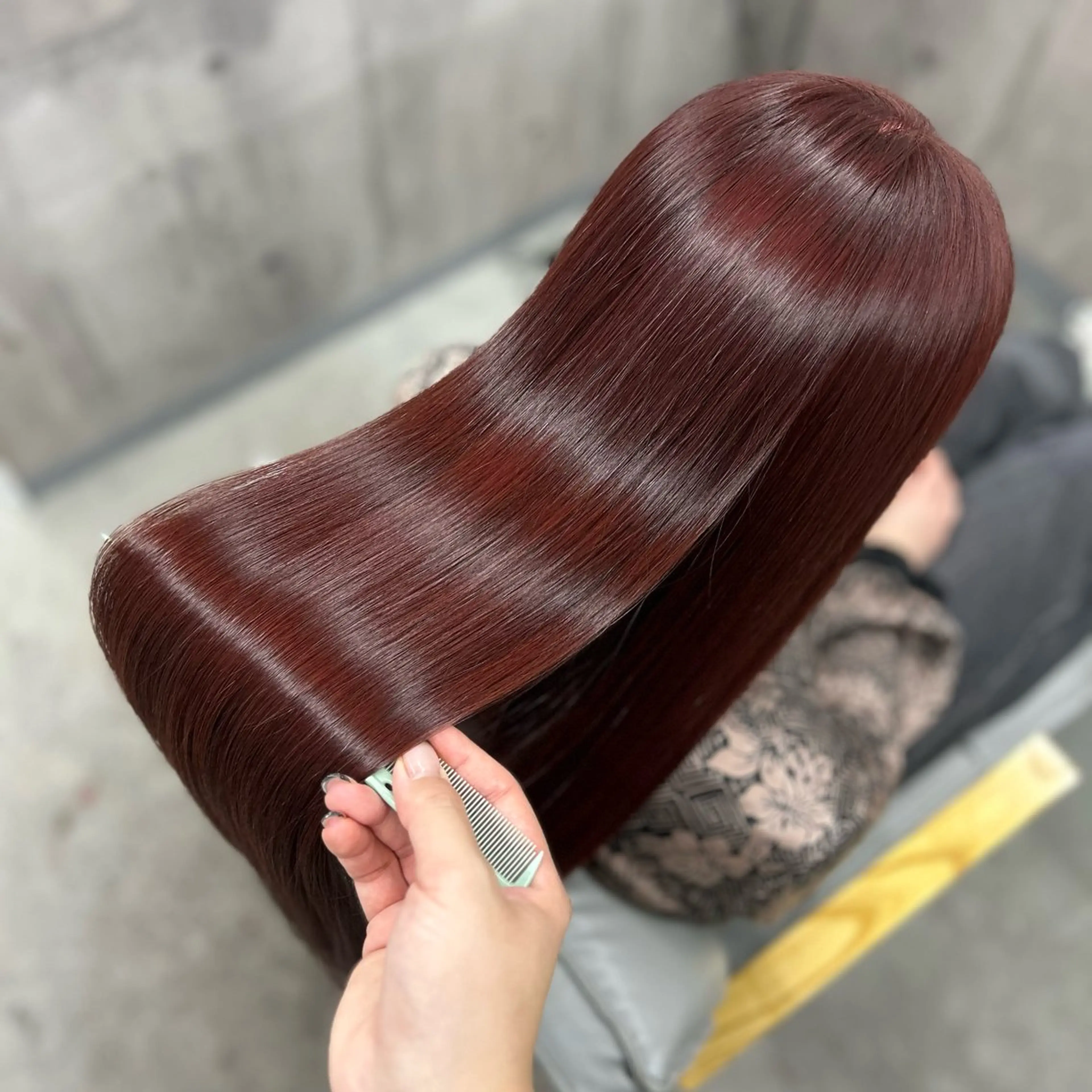 ロング カラー パーマ 髪質改善 縮毛矯正 トリートメント 三宮/髪質改善/縮毛 矯正🎀MISAKIのヘアスタイル