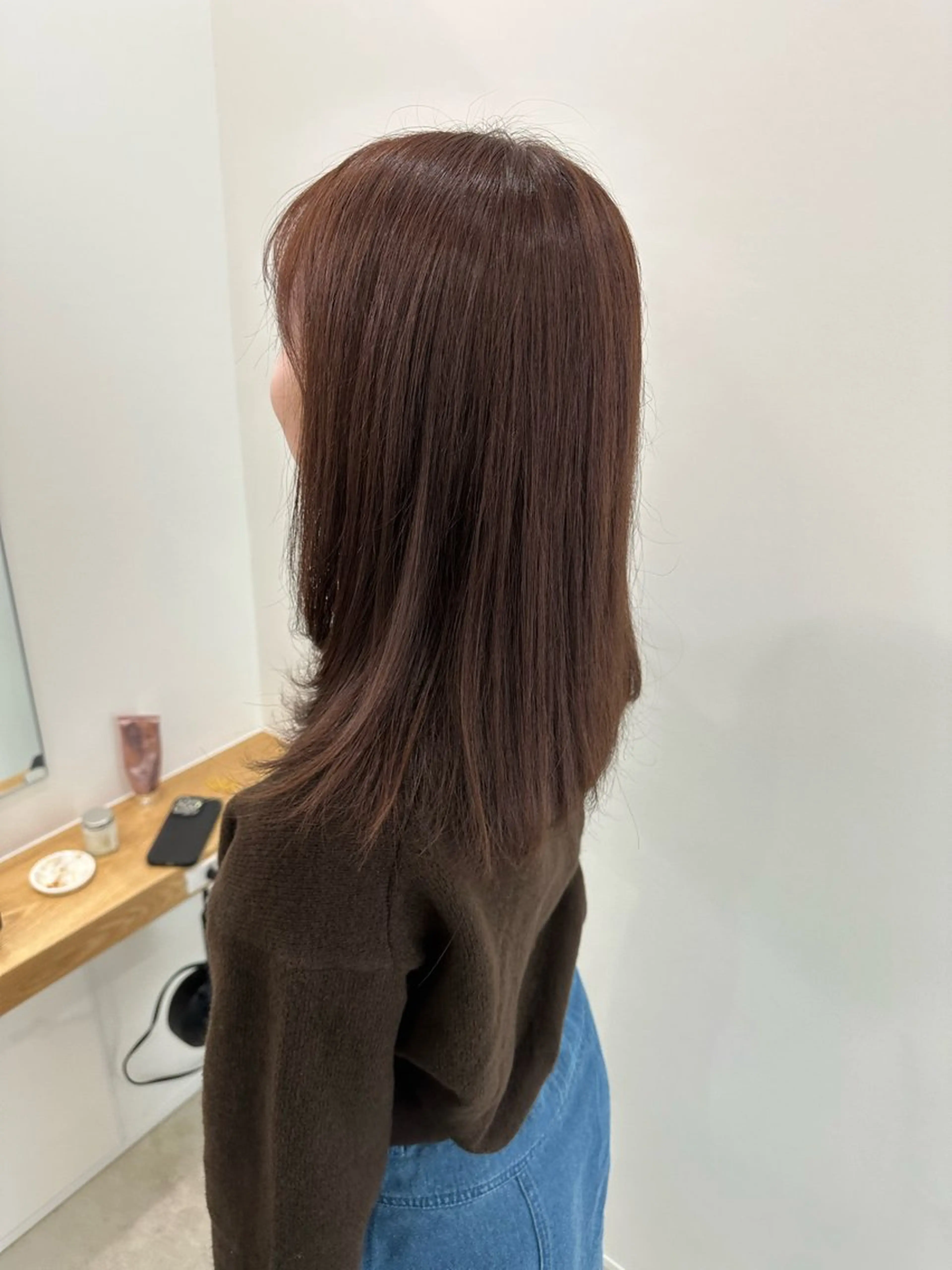 ミディアム カラー ヘアカラー トリートメント ヘアセット/艶カラー 💐nao.のヘアスタイル