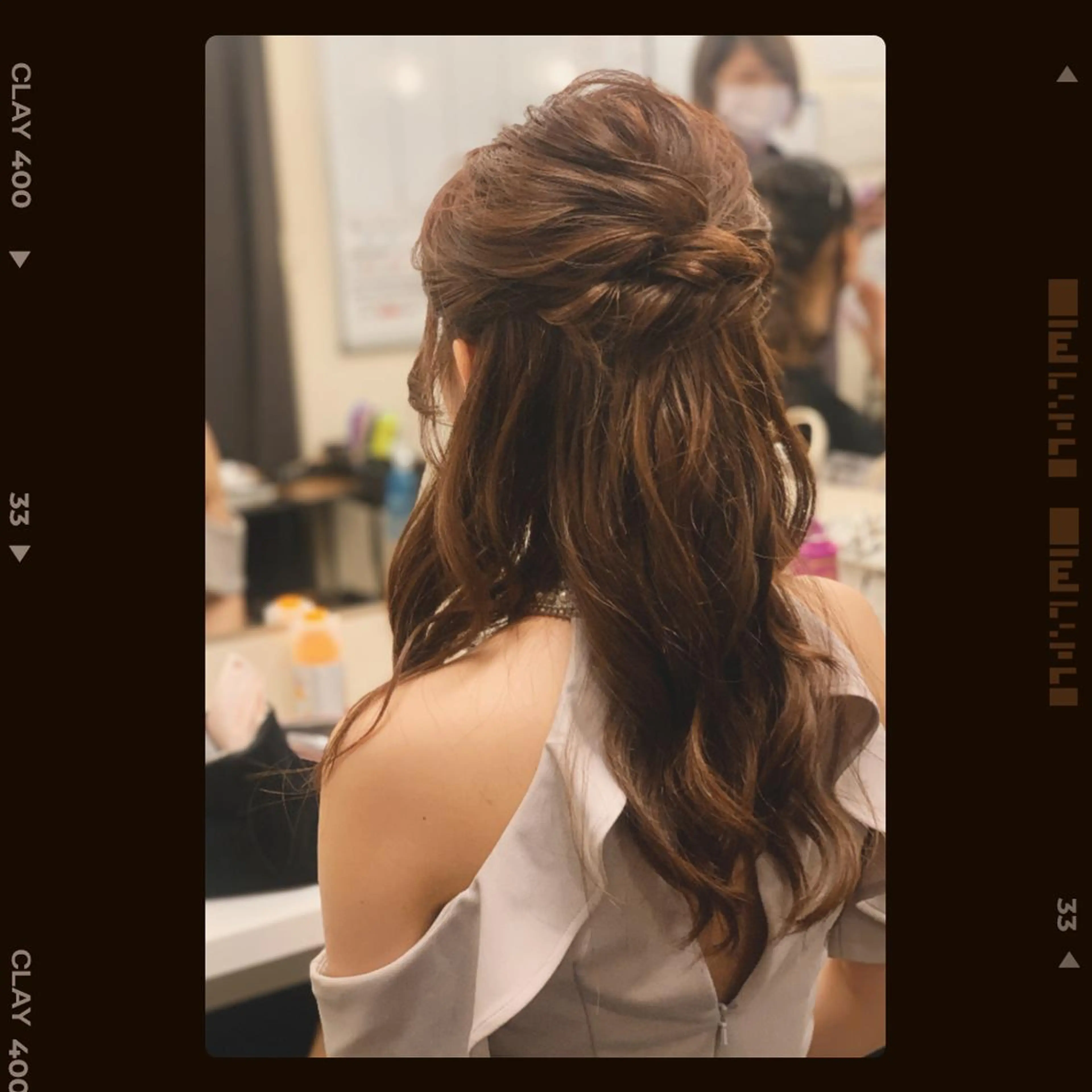 セミロング トリートメント ヘアセット BRAIDS💎愛子 大人ハイライト💎のヘアスタイル