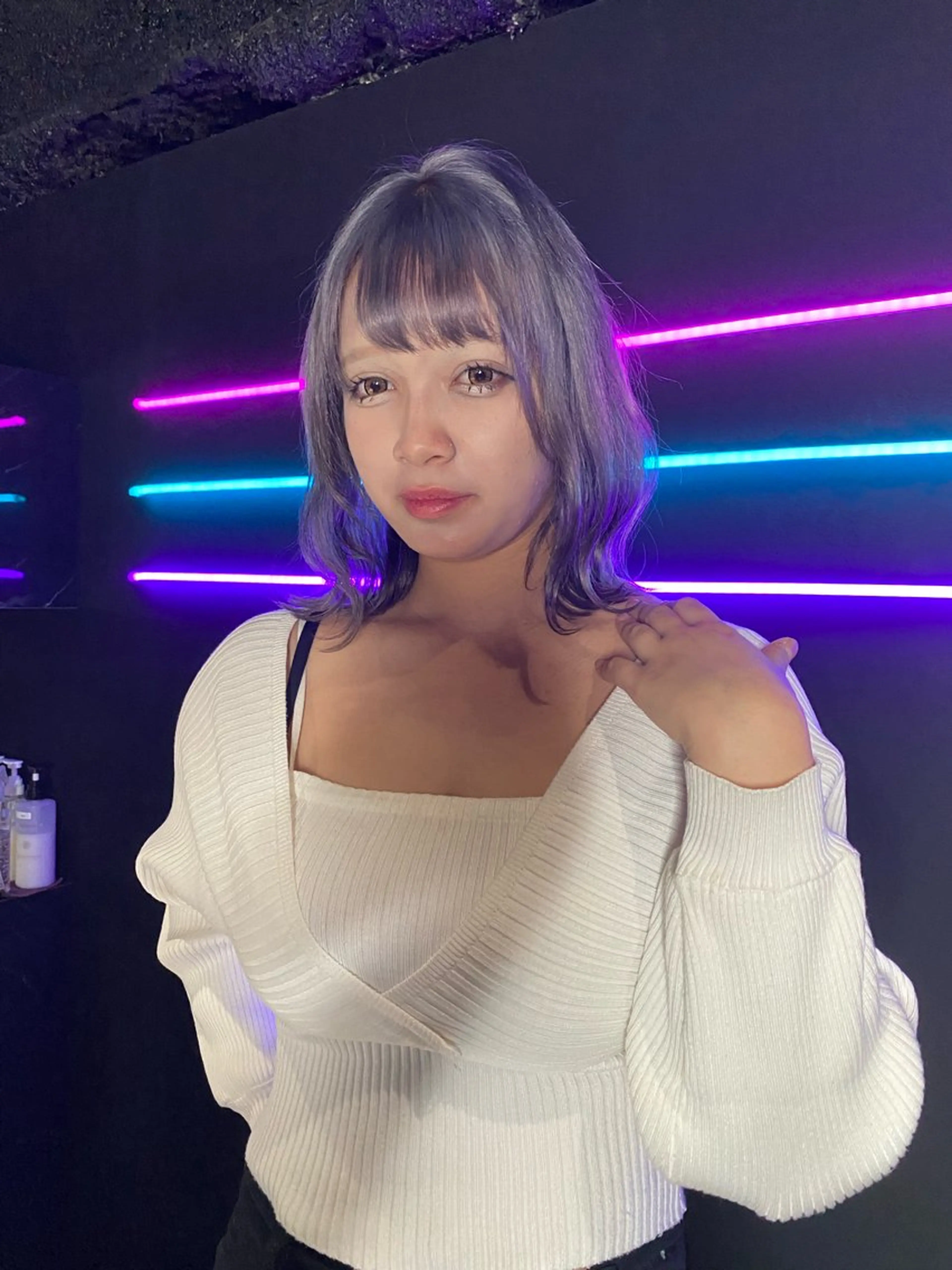 ミディアム カラー EGO所属・ブリーチカラー💖 rukaのヘアスタイル