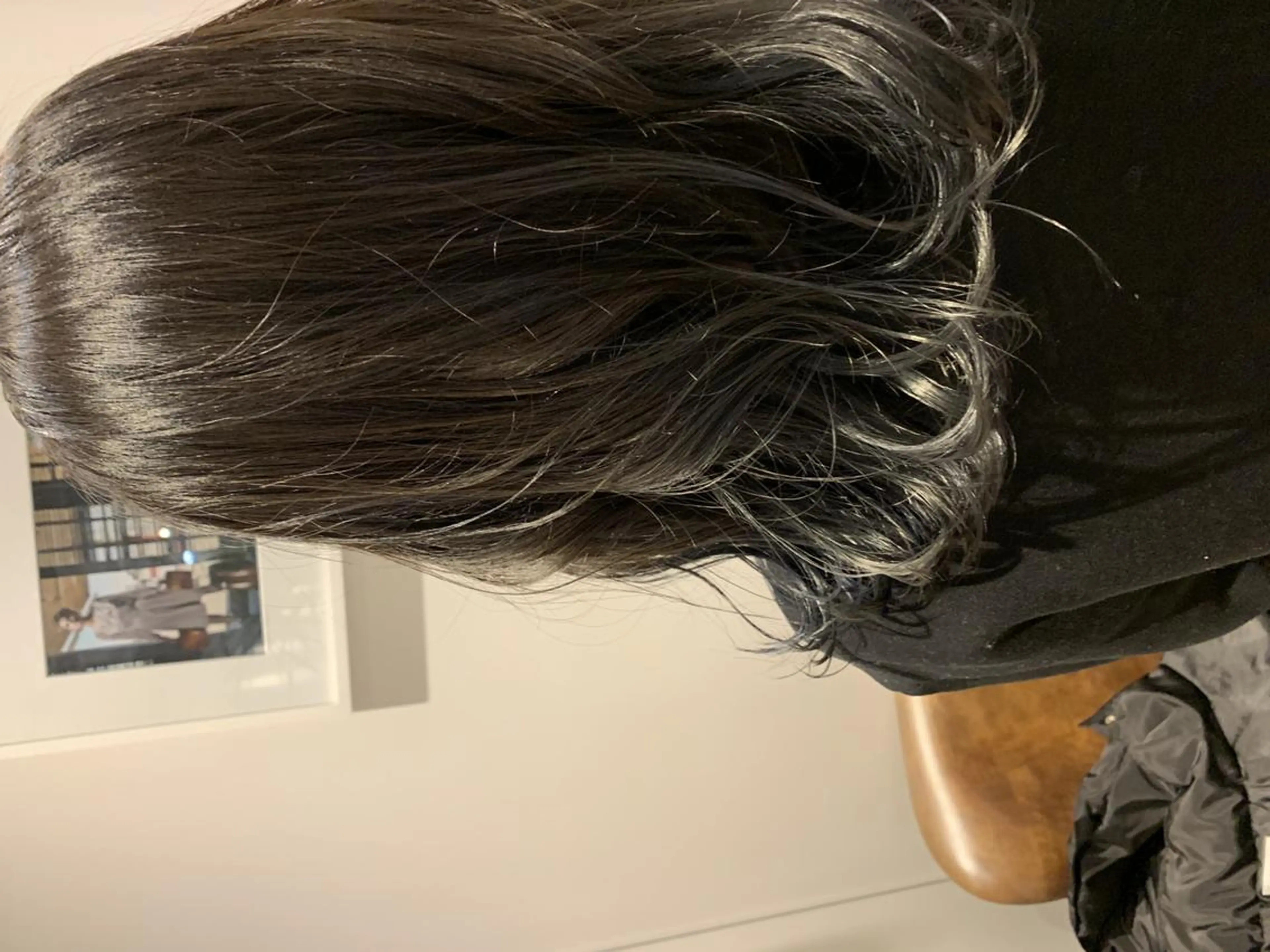 ミディアム カラー パーマ ヘアアレンジ メンズ キッズ ネイル マツエク・マツパ 中津No.1髪質改善 店長✨透ける暗髪のヘアスタイル