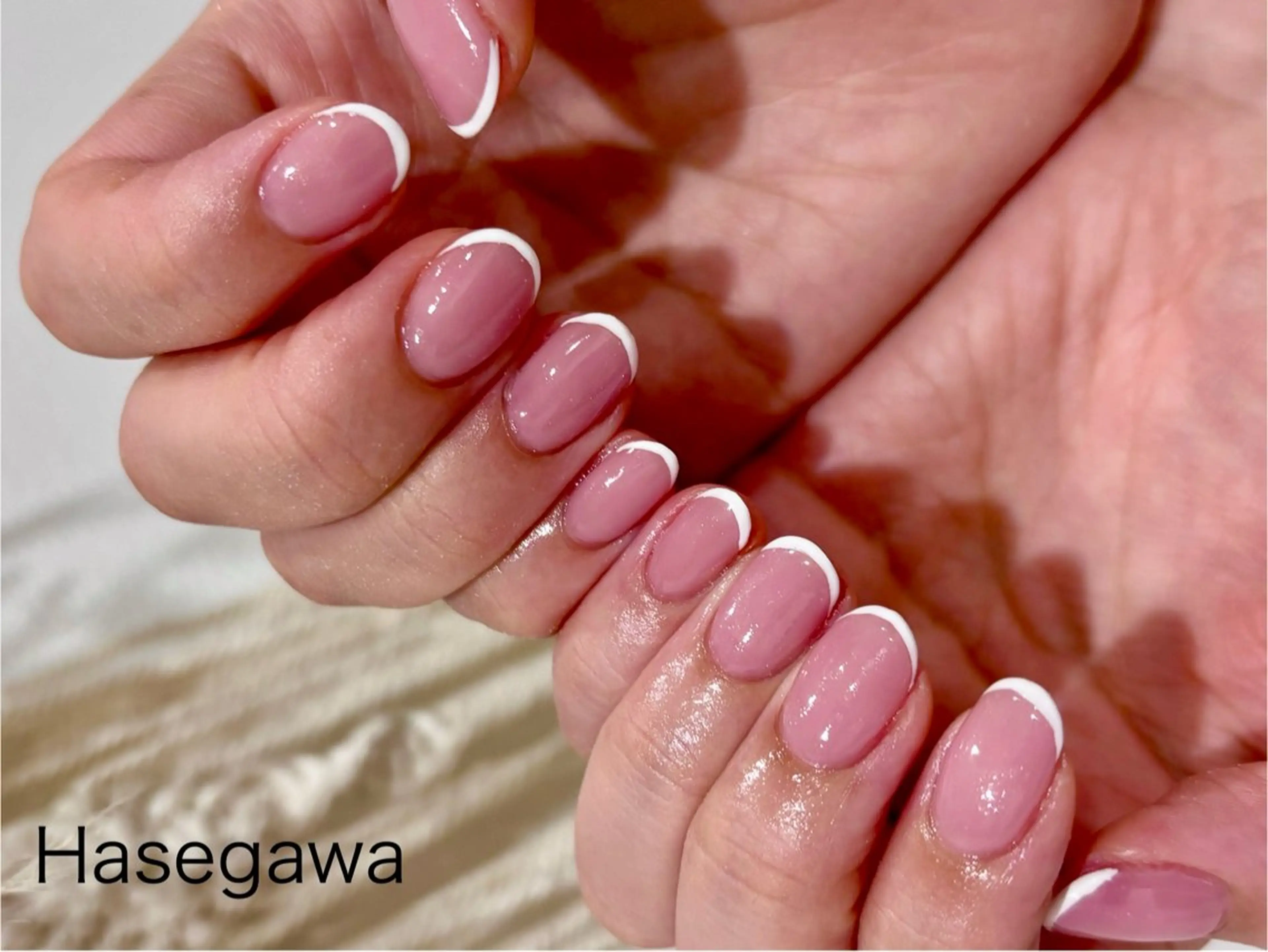 ネイル フレンチネイル ハンドネイル DROP所属・DROP 長谷川のネイルデザイン