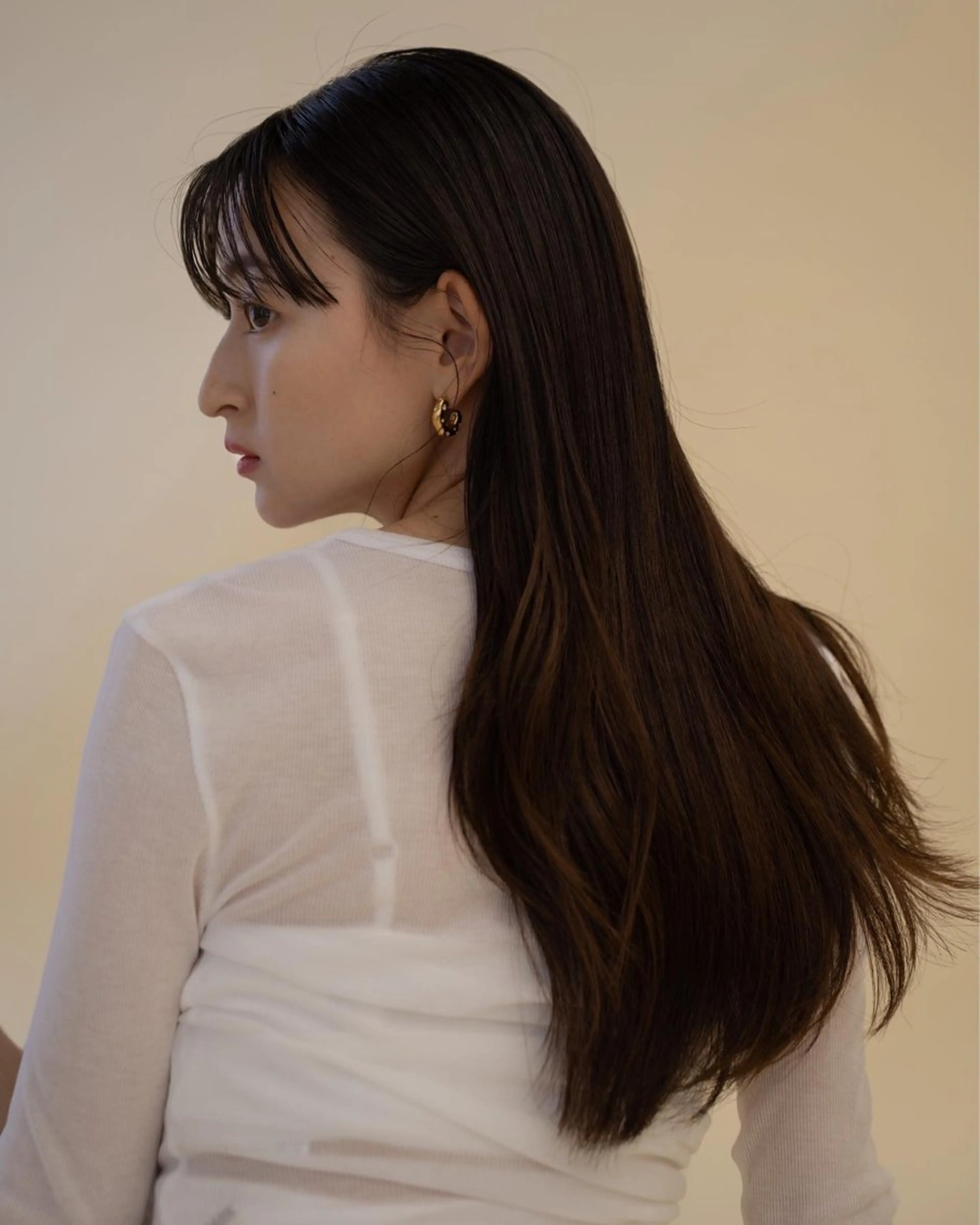 ロング カラー ロング COA銀座所属・ブラウンカラー/ グレージュ 村上廉のヘアスタイル