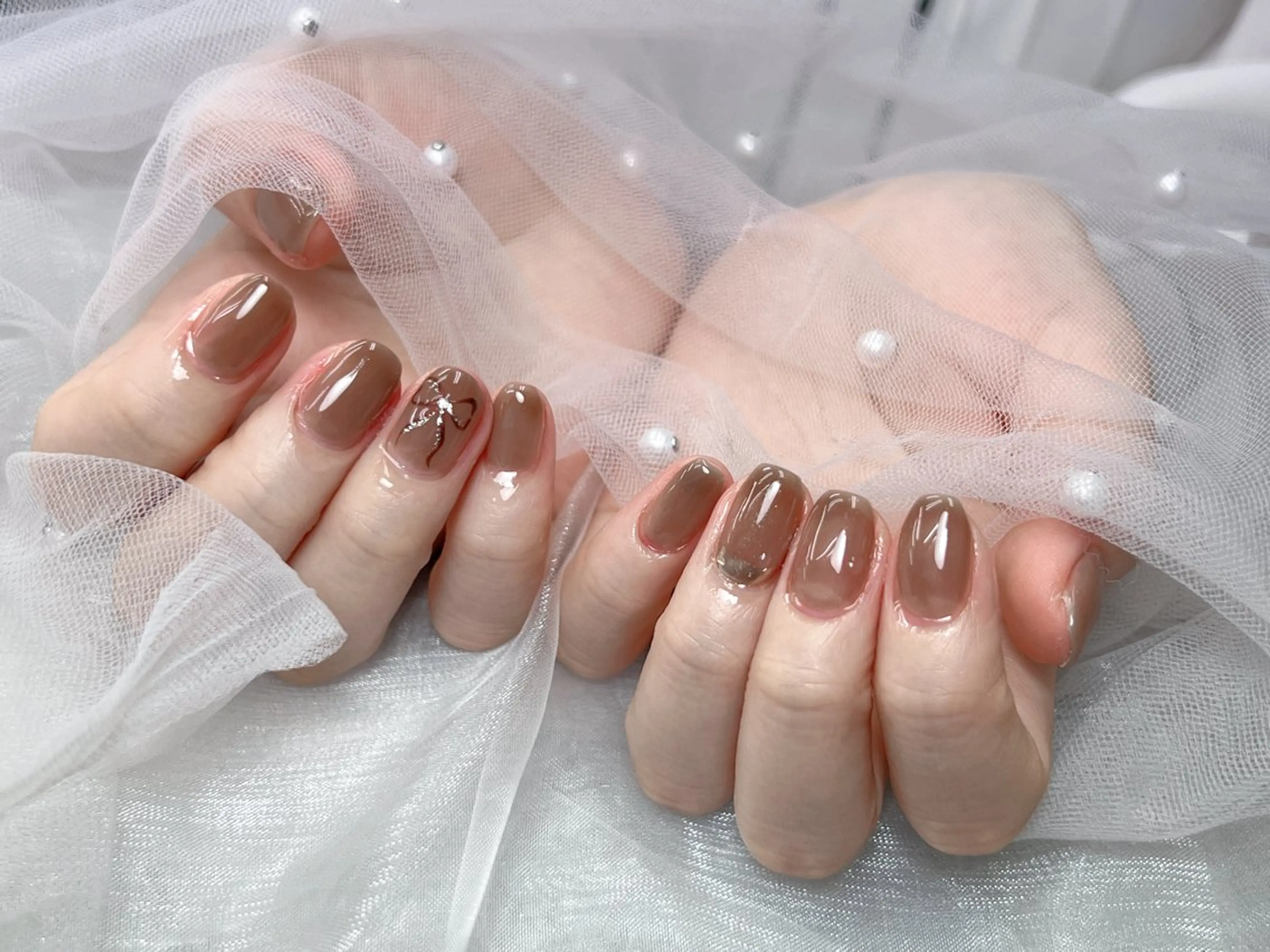 メンズ ネイル メンズ韓国風 アートネイル フレンチネイル ジェルネイル キラキラネイル ハンドネイル Bloom スカルプ専門店のネイルデザイン