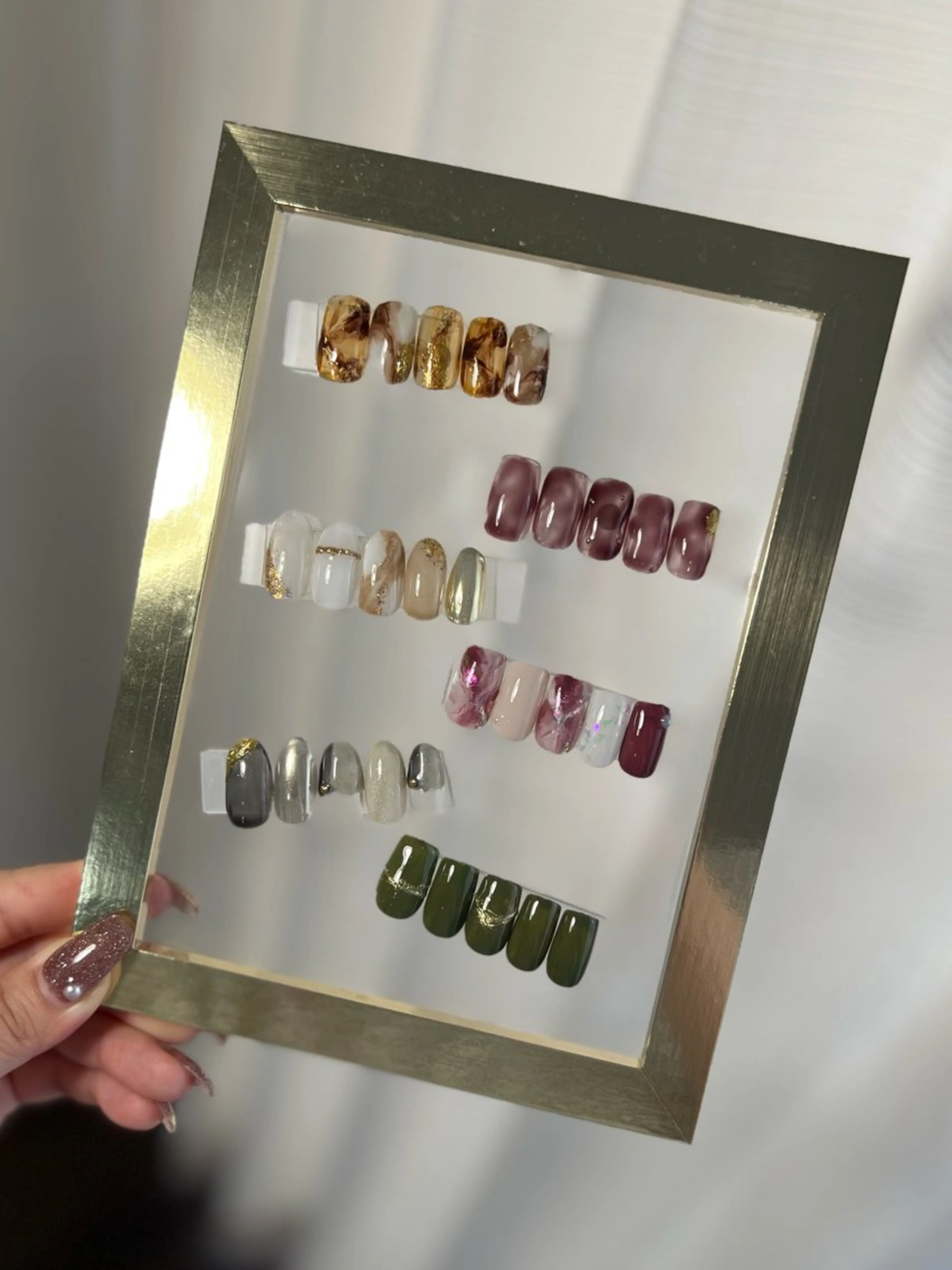 ネイル ジェルネイル 韓国ネイル ラメ(グリッター) マグネットネイル ミラーネイル ハンドネイル -nail salon-Reward所属・nail salon Rewardのネイルデザイン