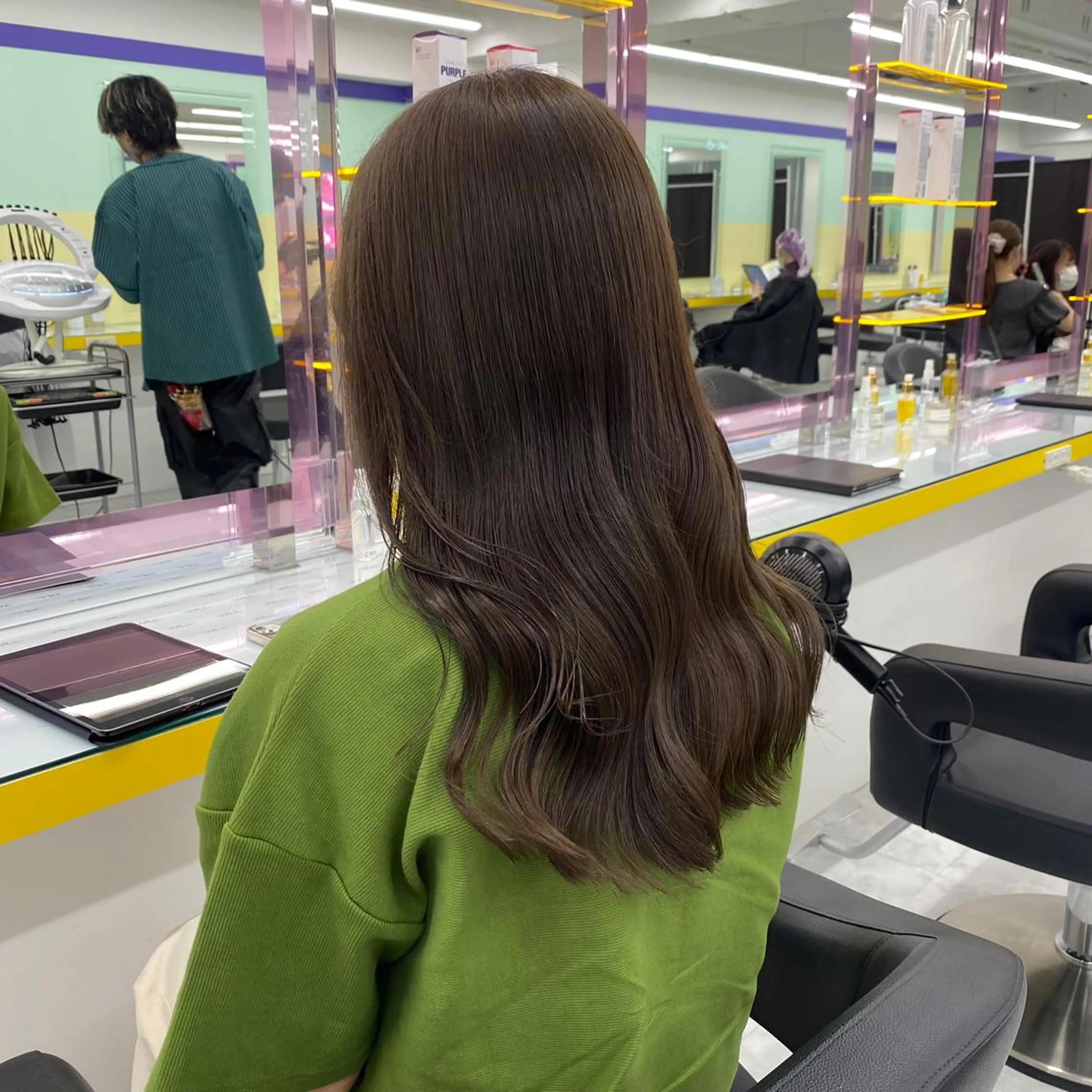 ミディアム カラー パーマ ヘアアレンジ メンズ キッズ ネイル マツエク・マツパ Lumo所属・💖横浜ブリーチなし 💖MIHOのヘアスタイル