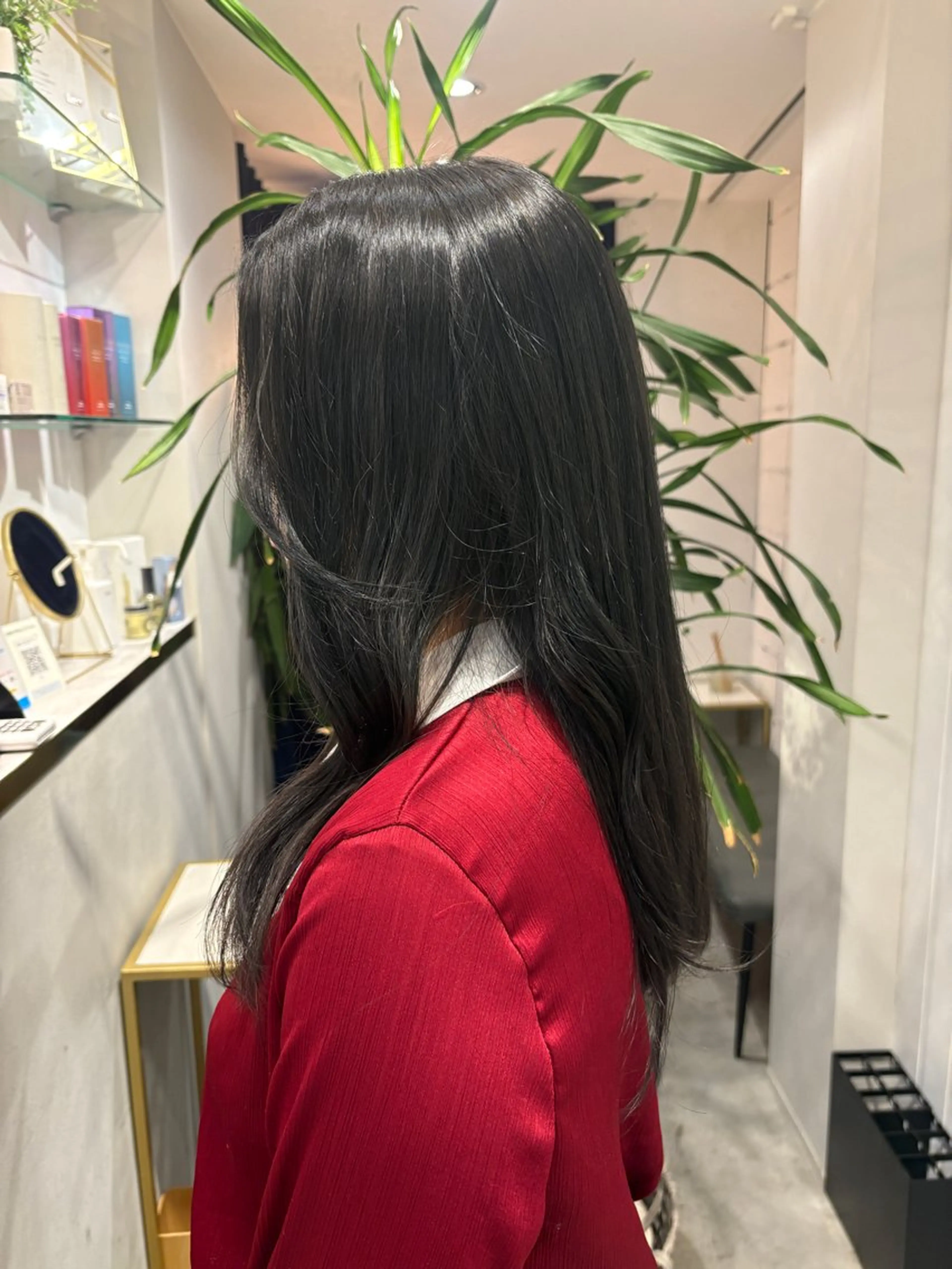 ミディアム り おのヘアスタイル