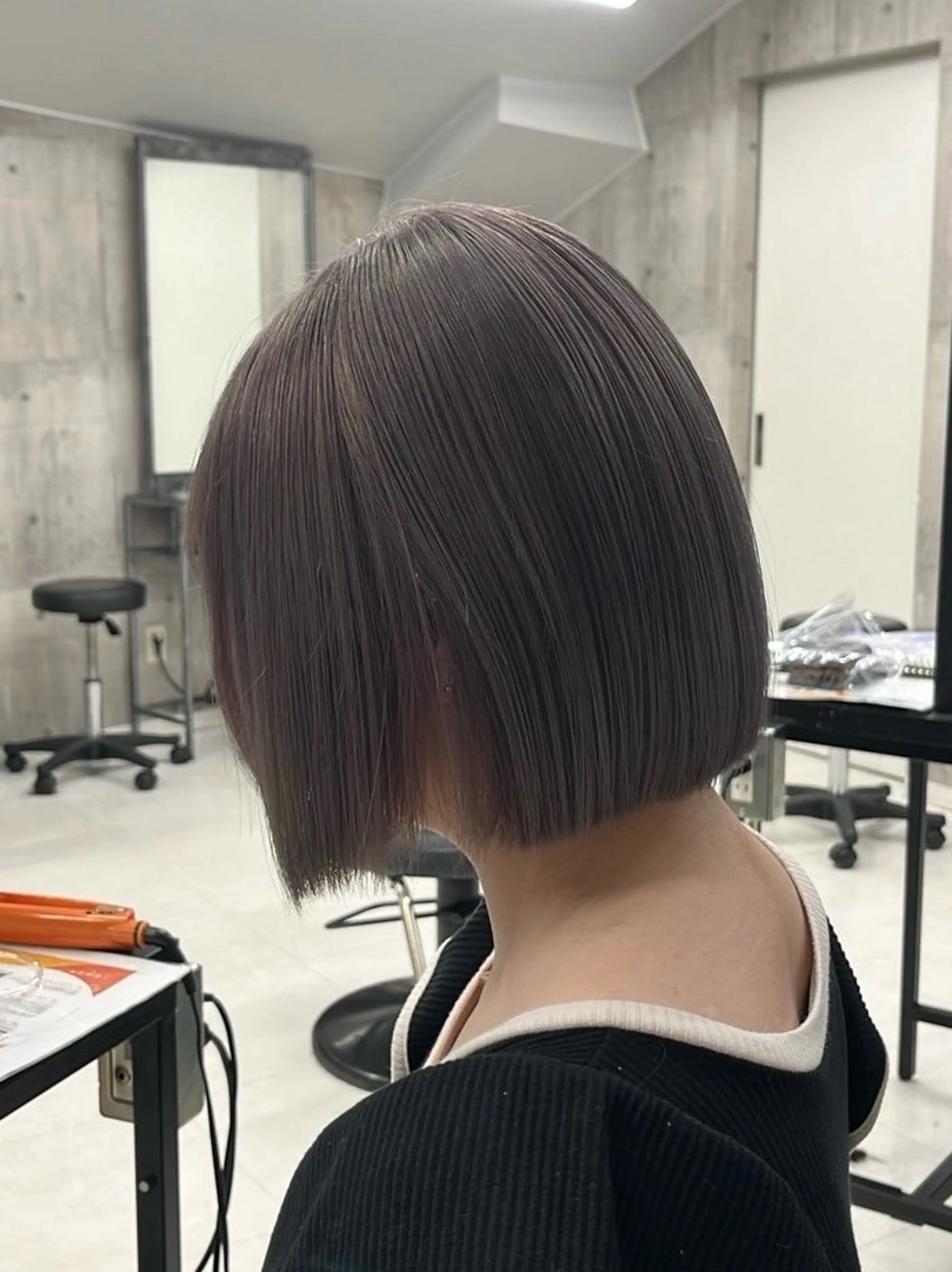 セミロング カラー パーマ ヘアアレンジ メンズ キッズ カット トリートメント レイヤー×ハイトーン / mihana🪐のヘアスタイル