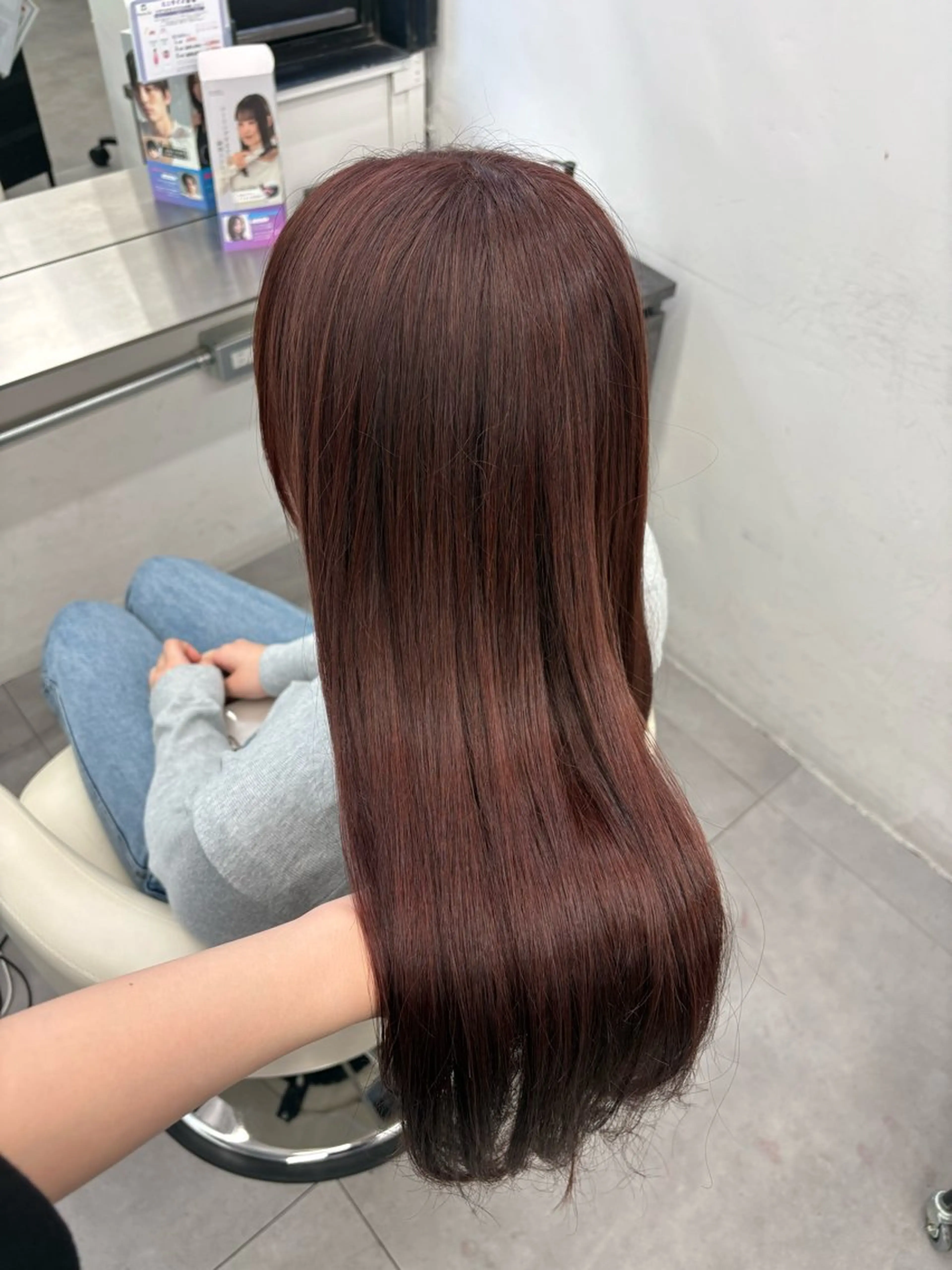 ロング カラー ヘアカラー トレンド甘めガーリー Mizuki☁️🫧のヘアスタイル