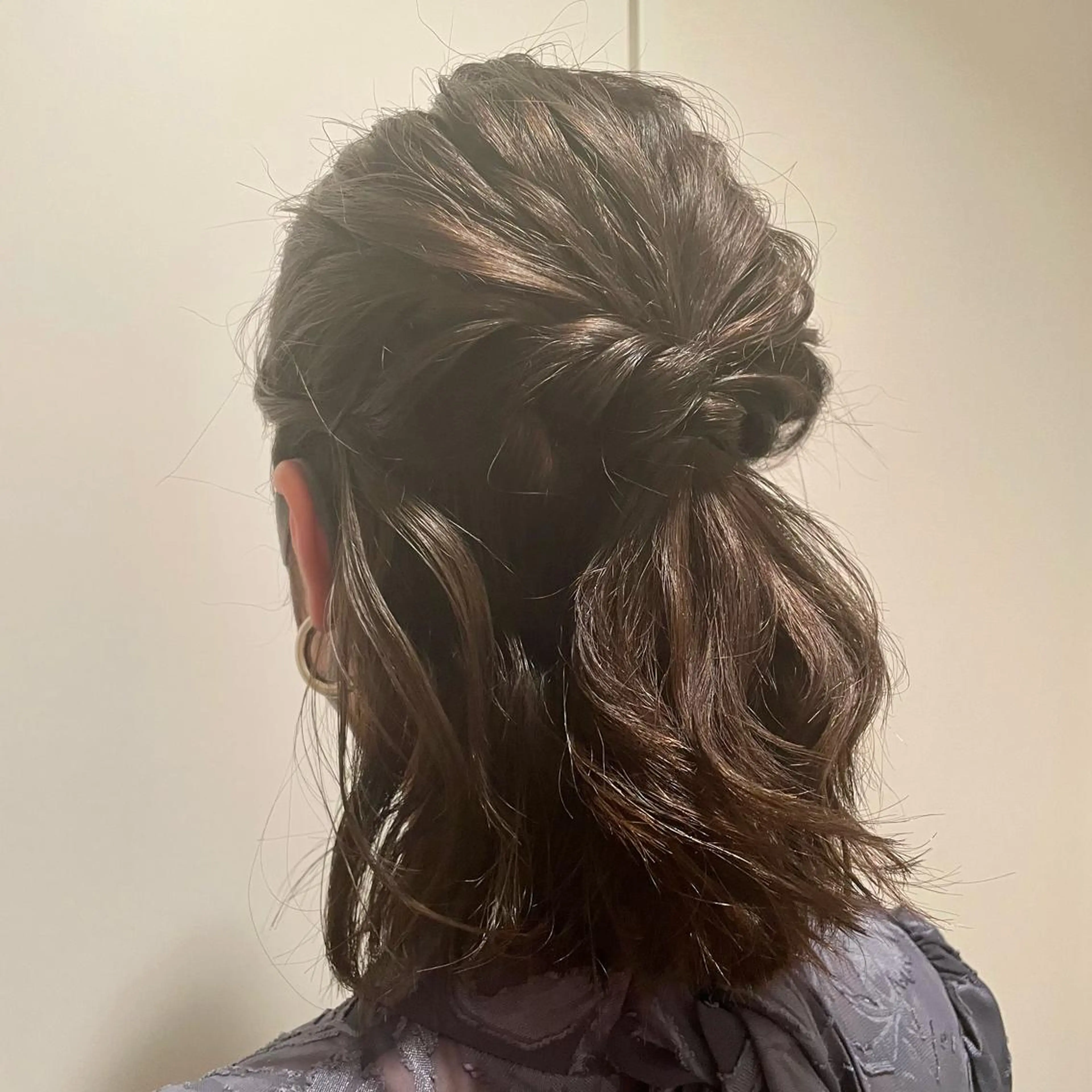 ハーフアップアレンジの写真