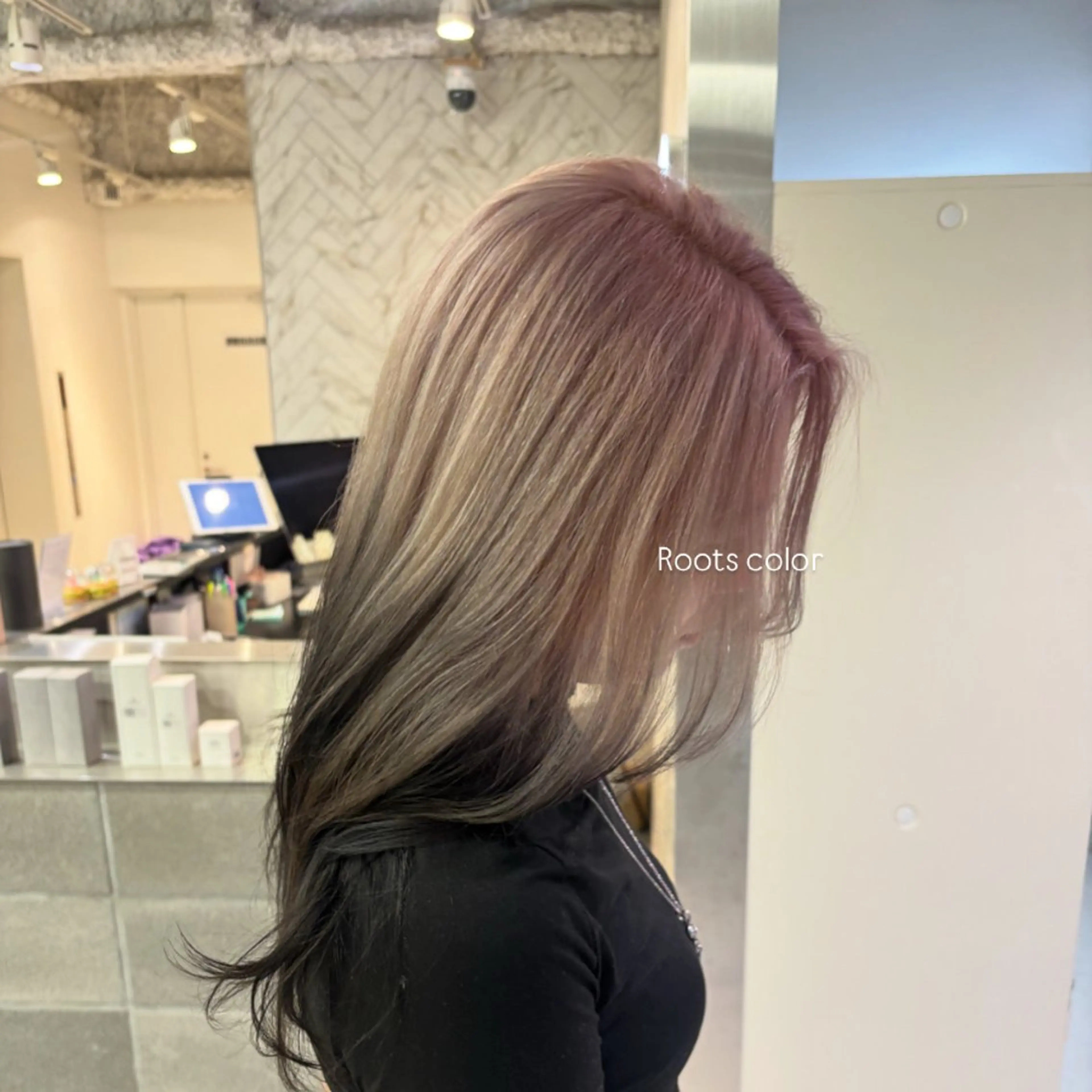 ロング カラー ヘアカラー トリートメント EIGHT ／SHU🩶のヘアスタイル