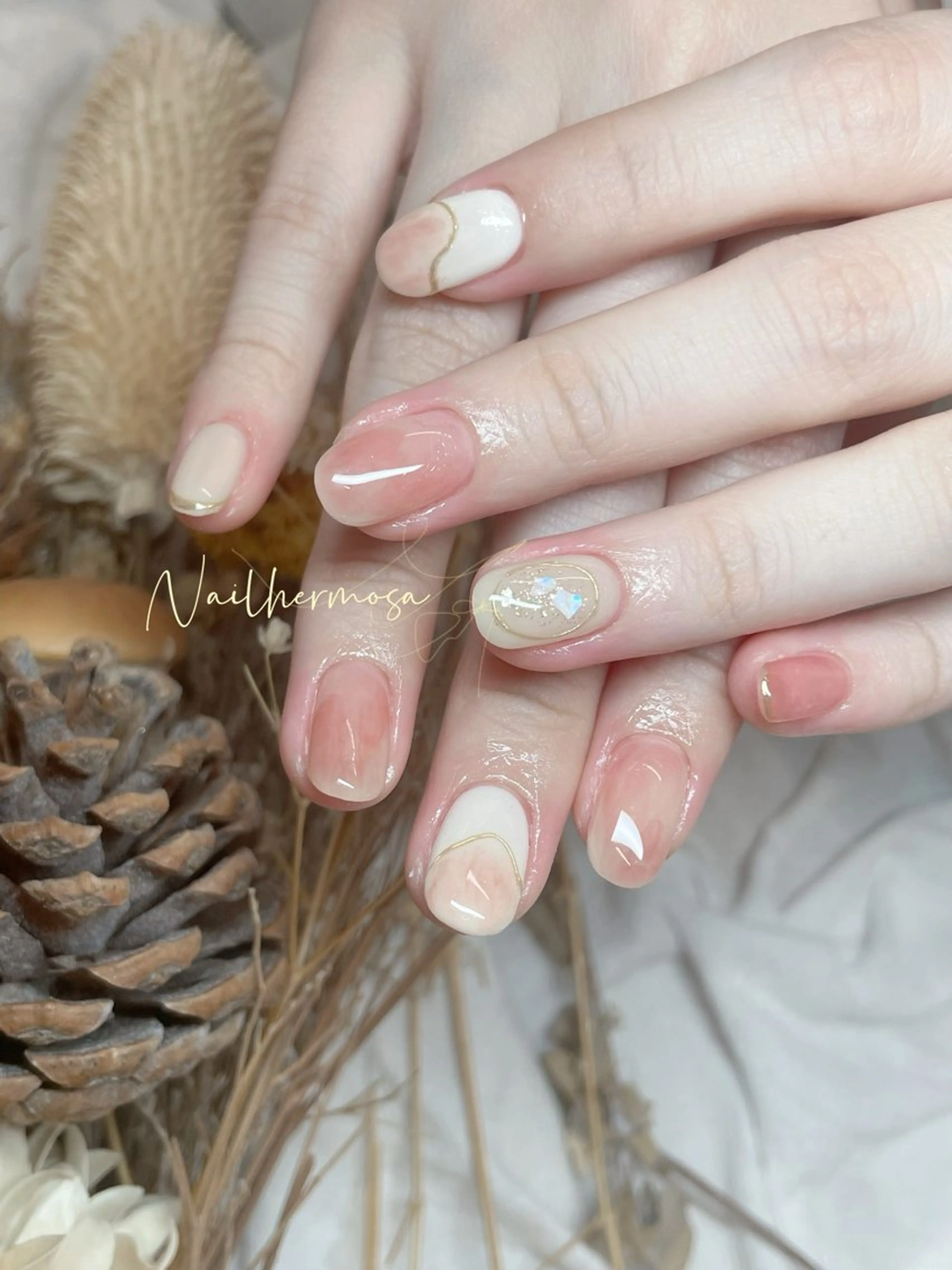 ネイル 長さ出し フラッシュネイル フットネイル ジェルネイル マグネットネイル ハンドネイル ネイル エルモサのネイルデザイン