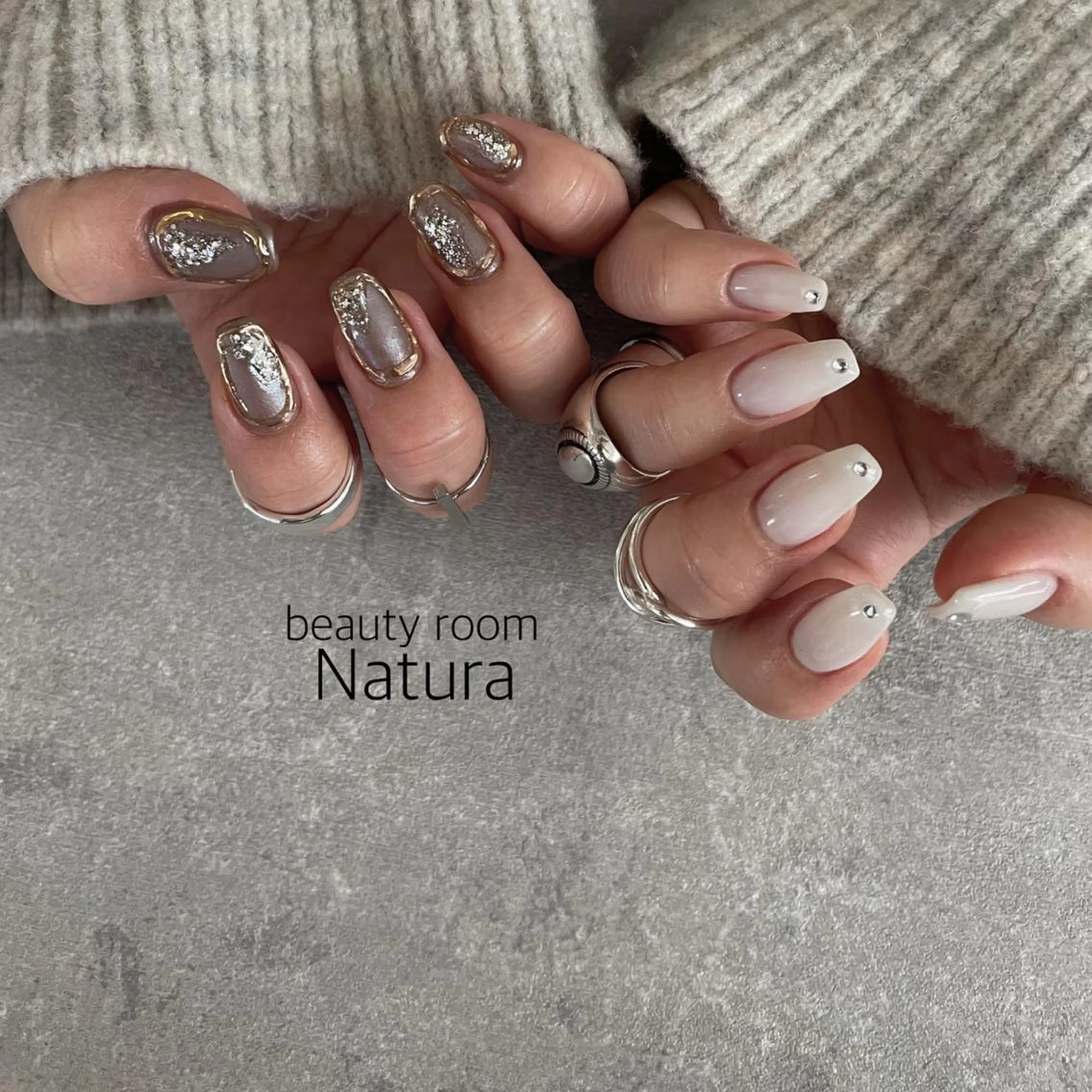 ネイル アイブロウ ハンドネイル beautyroom Naturaのネイルデザイン