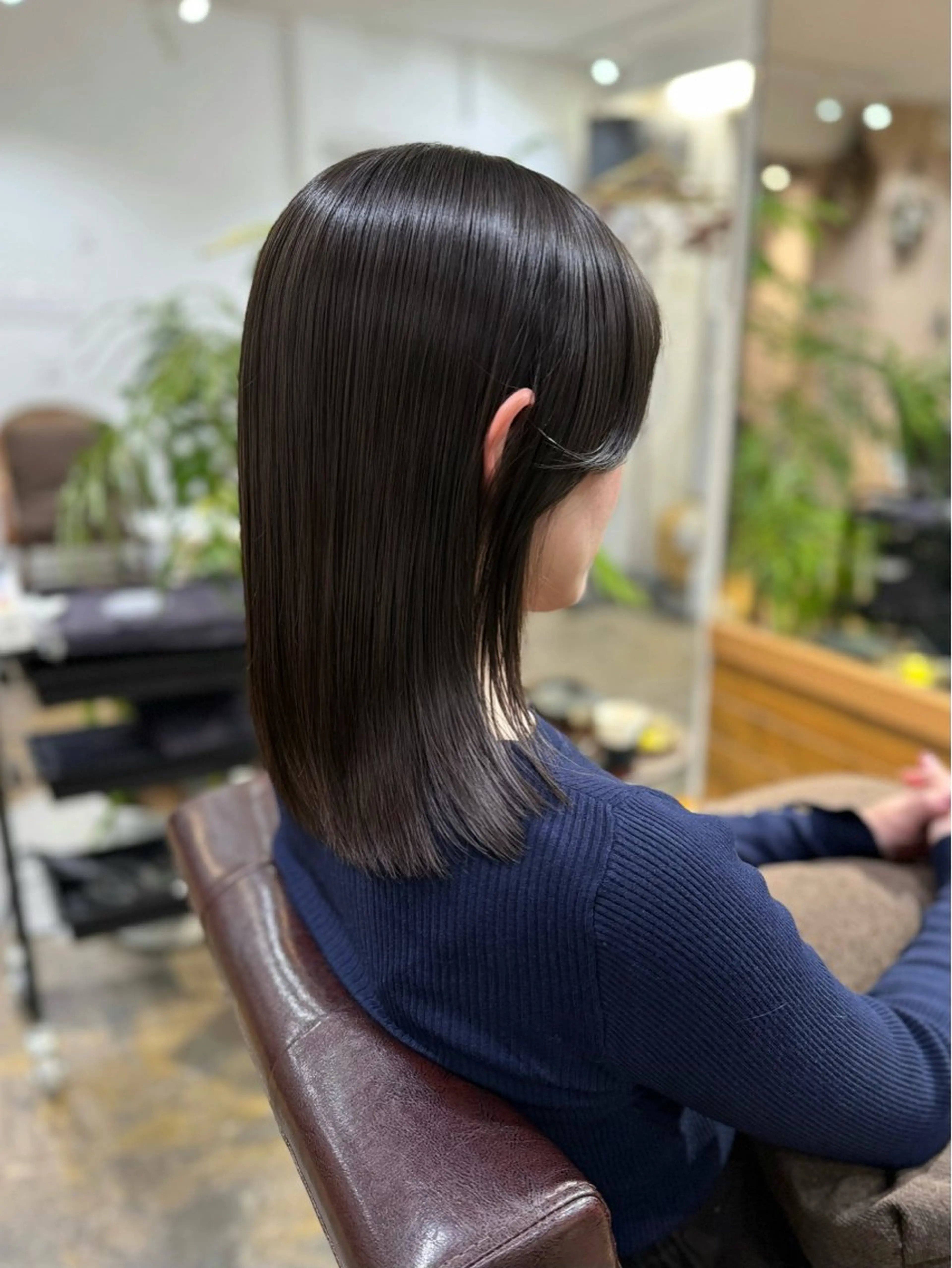 ミディアム トリートメント ヘアセット 髪質改善✨艶髪✨ レイヤーカット 田畑のヘアスタイル