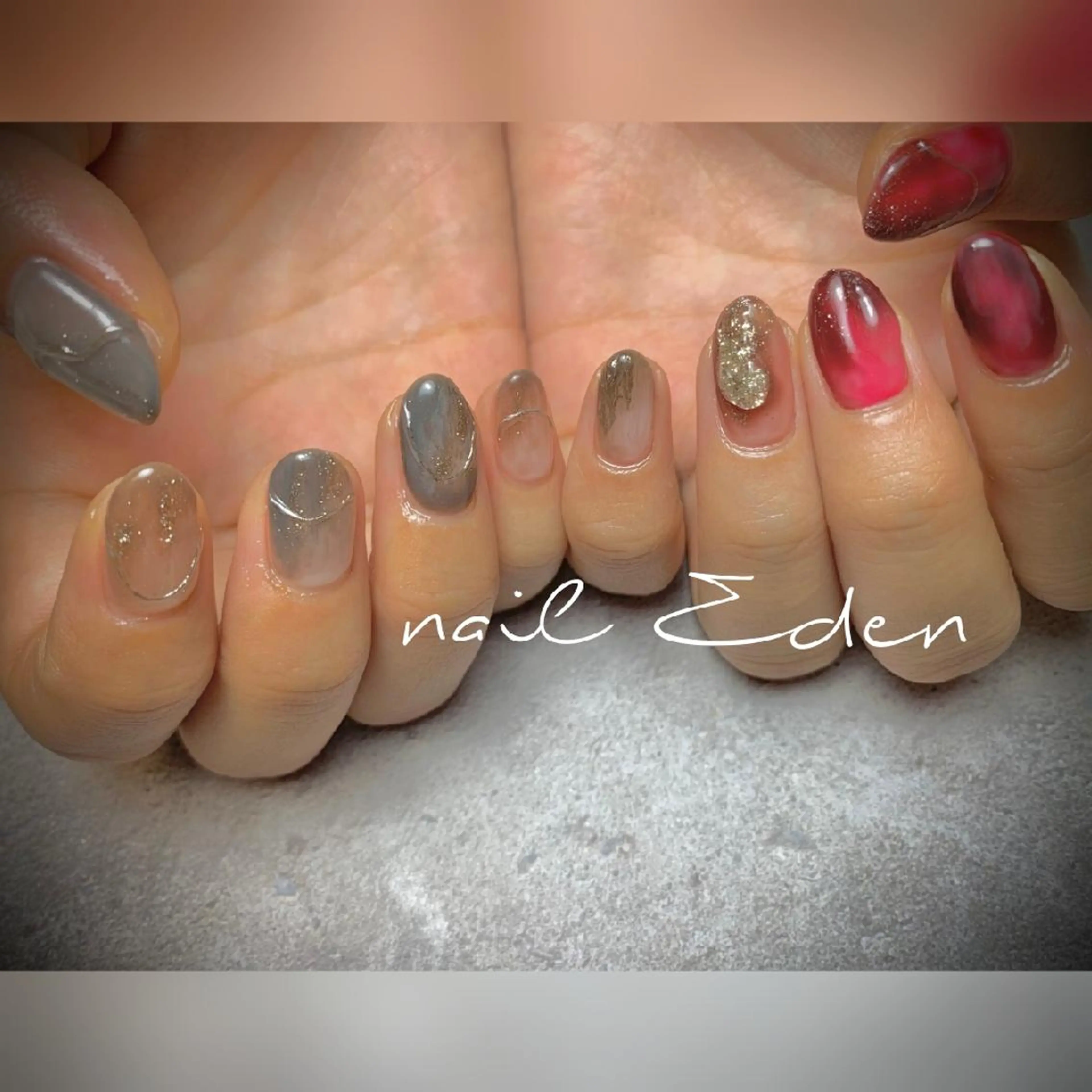 ネイル 持ち込み ハンドネイル ハンドケア Eden　private nail saron所属・Eden ♾️のネイルデザイン