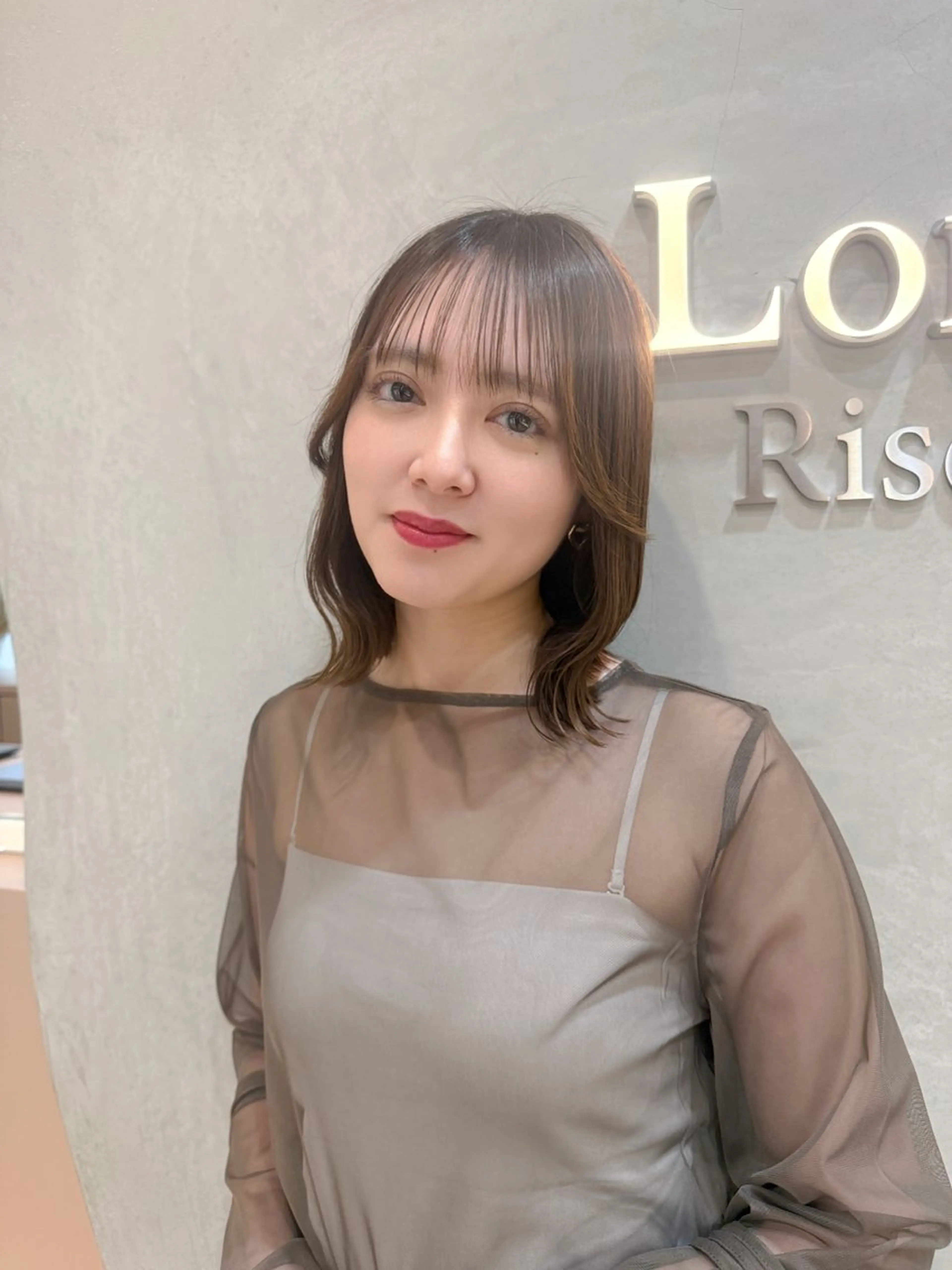 ショート カット ヘアカラー ボブ・韓国レイヤー・ くびれボブ・内藤康太のヘアスタイル