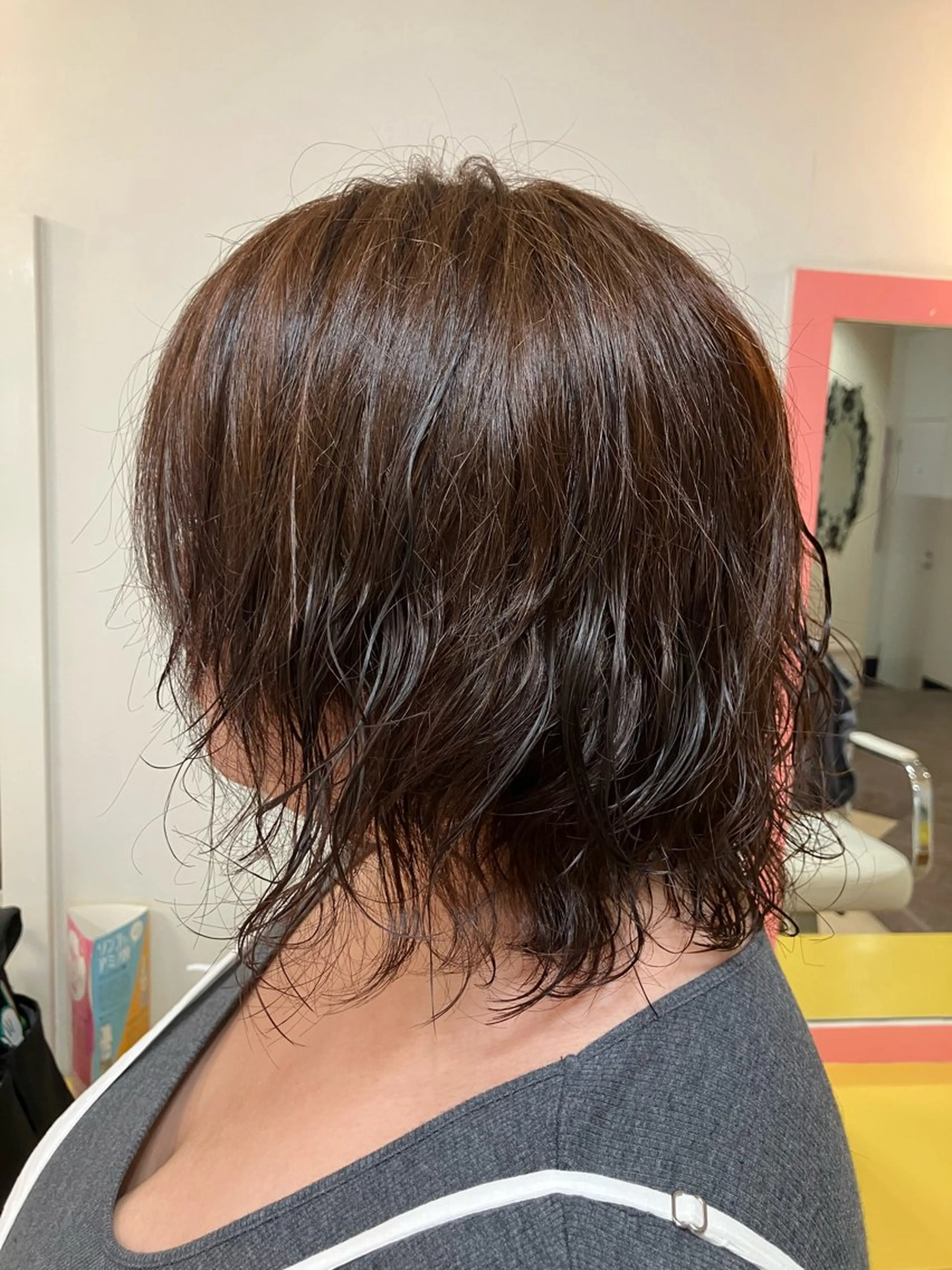 ミディアム カラー パーマ ミディアムパーマ 横田  尚登のヘアスタイル