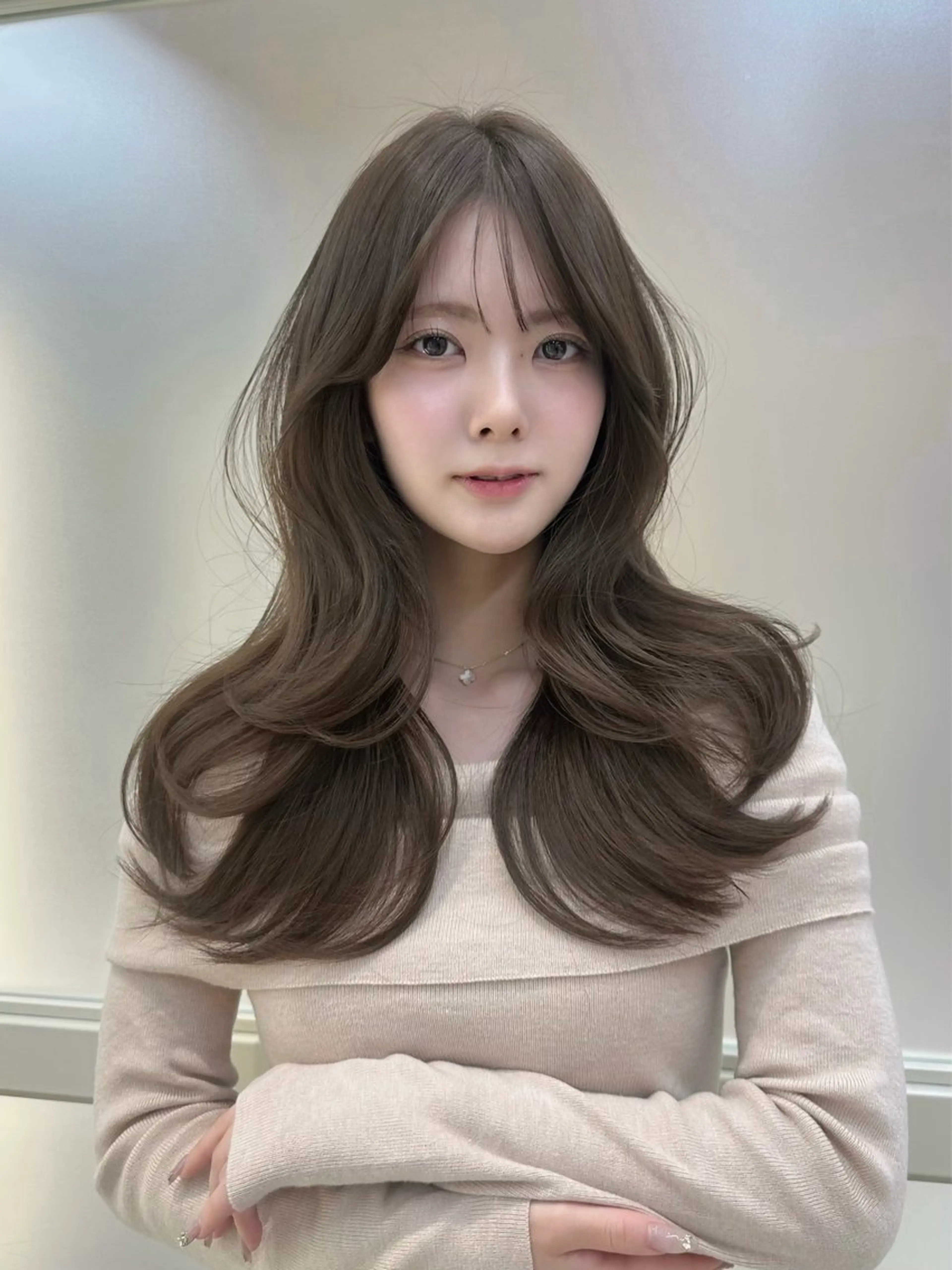 セミロング カット ヘアカラー トリートメント oto🤍×美髪× ローレイヤーのヘアスタイル