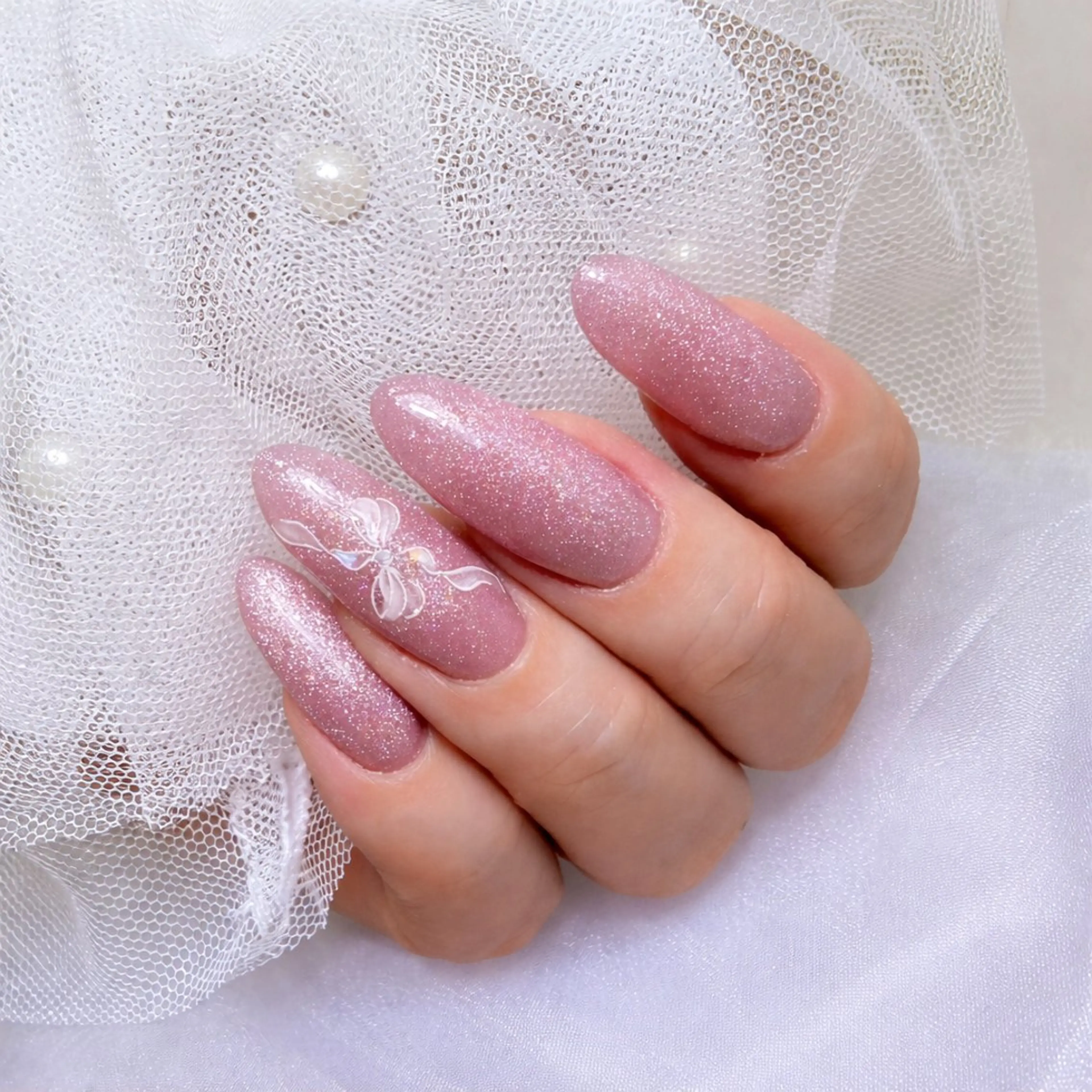 ネイル アートネイル 長さ出し ハンドネイル Nail salon アトリエジョワ　金山のネイルデザイン