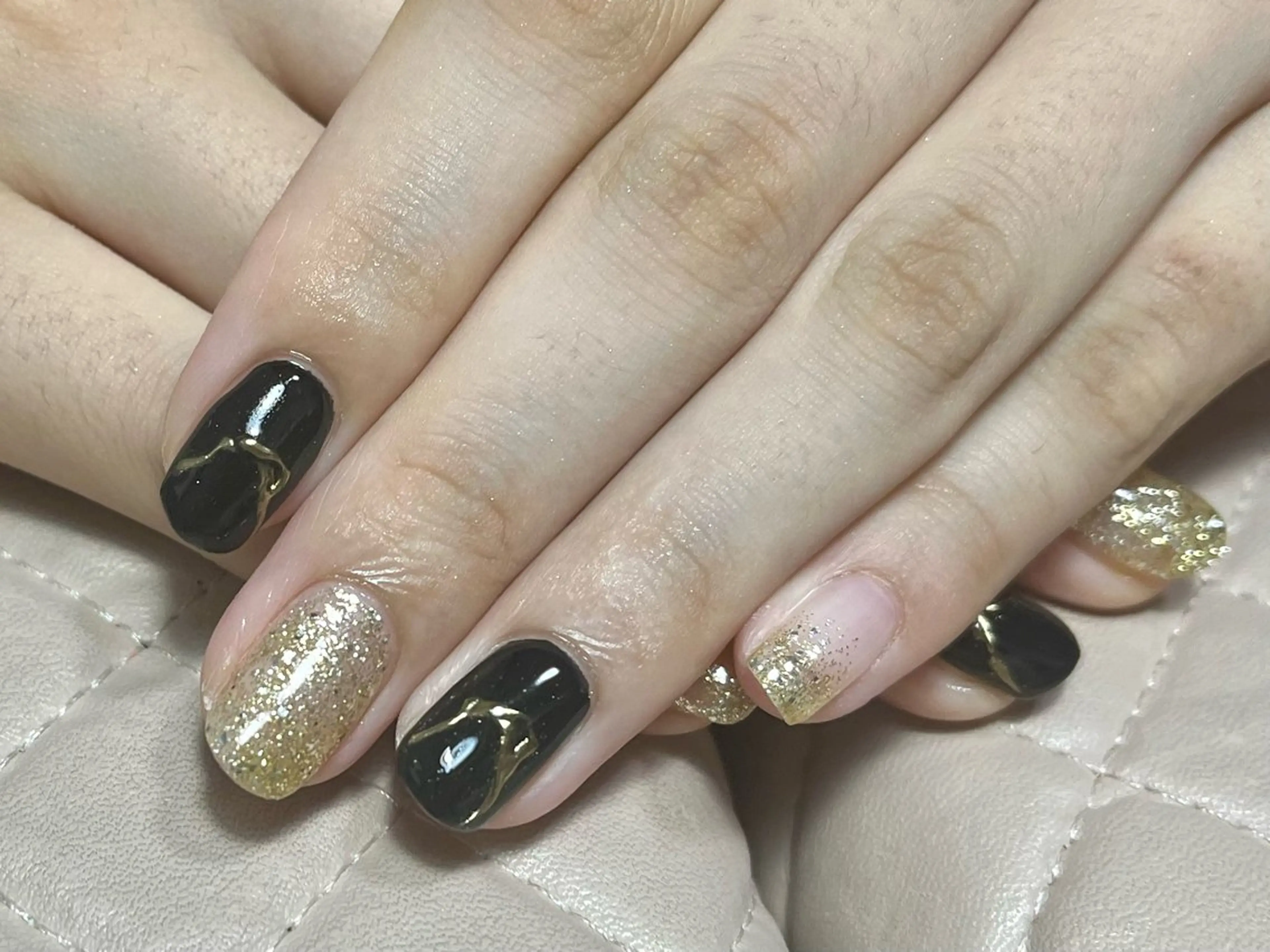 ネイル ハンドネイル goldgleams ちなのネイルデザイン