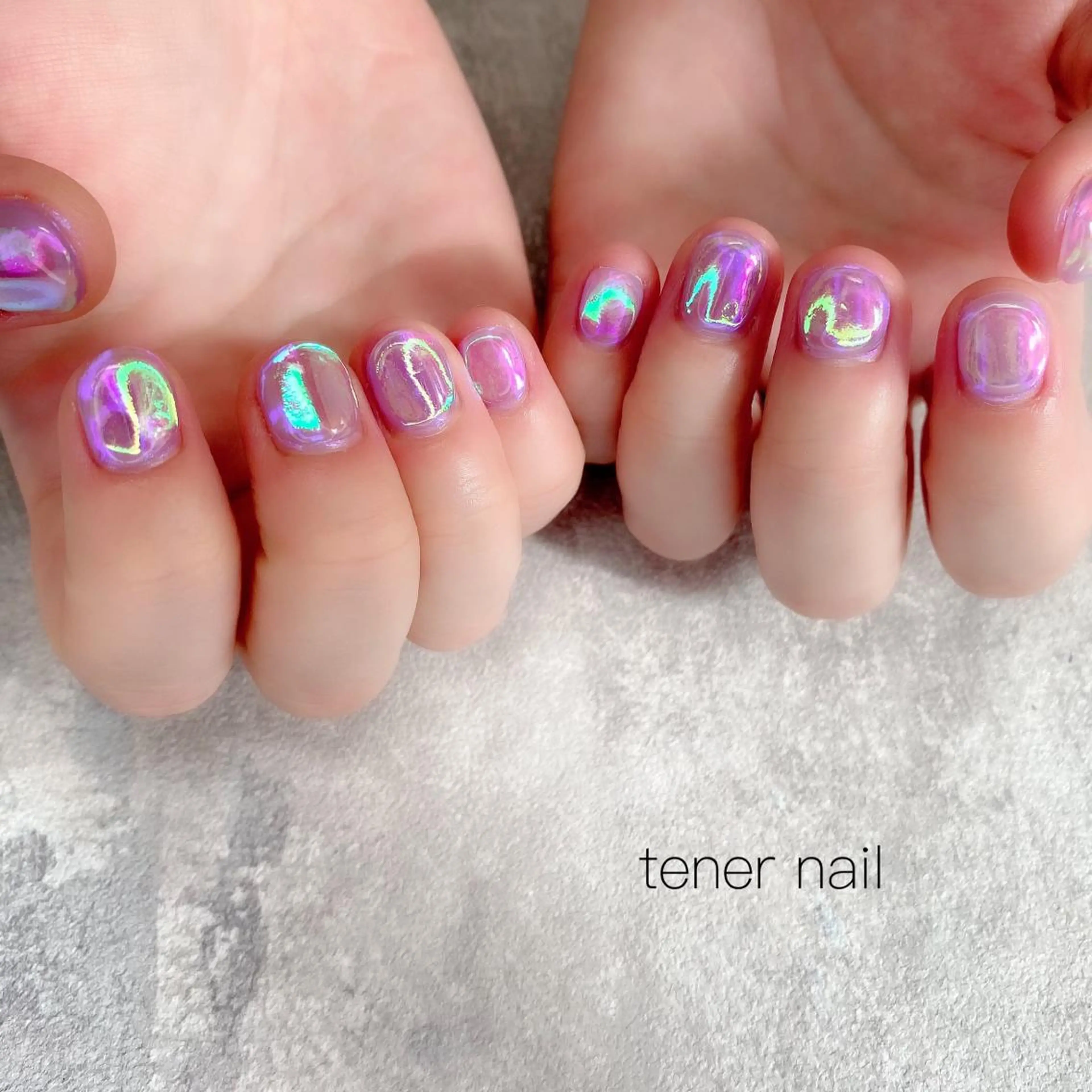 ネイル 氷ネイル・うるうるネイル tener  nail  テネルネイル所属・テネルネイル tener nailのネイルデザイン