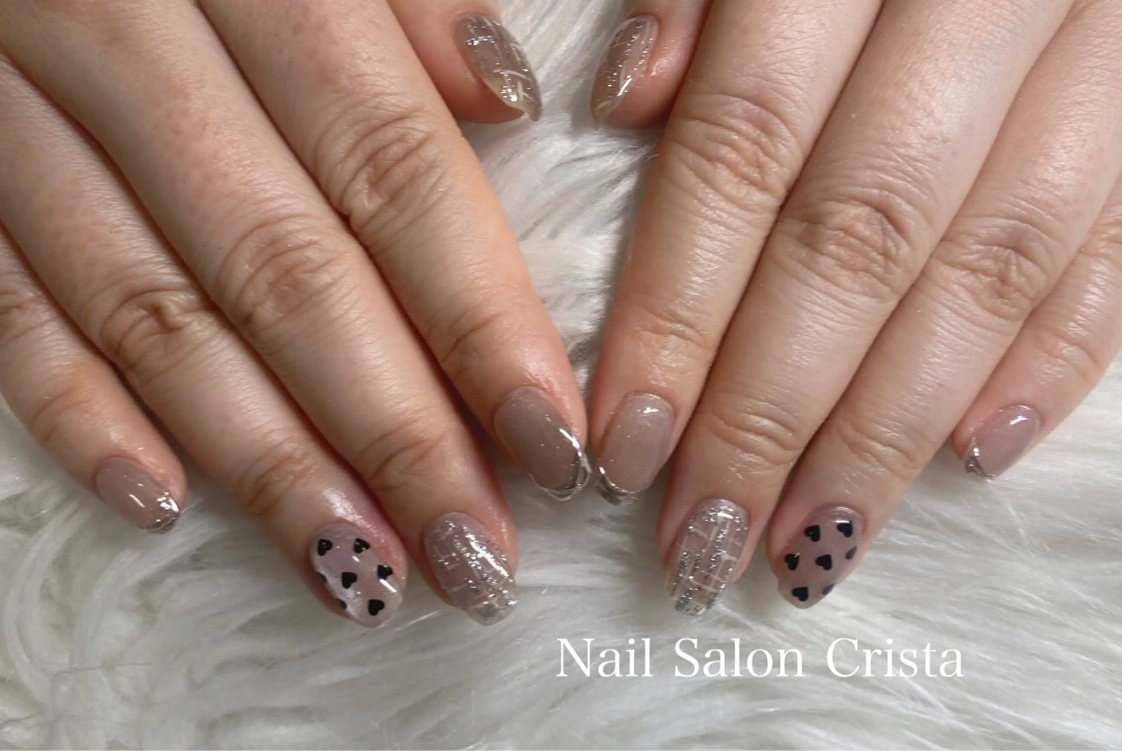 ネイル ジェルネイル マグネットネイル パラジェル ハンドネイル CRISTA所属・CRISTA MOMOのネイルデザイン