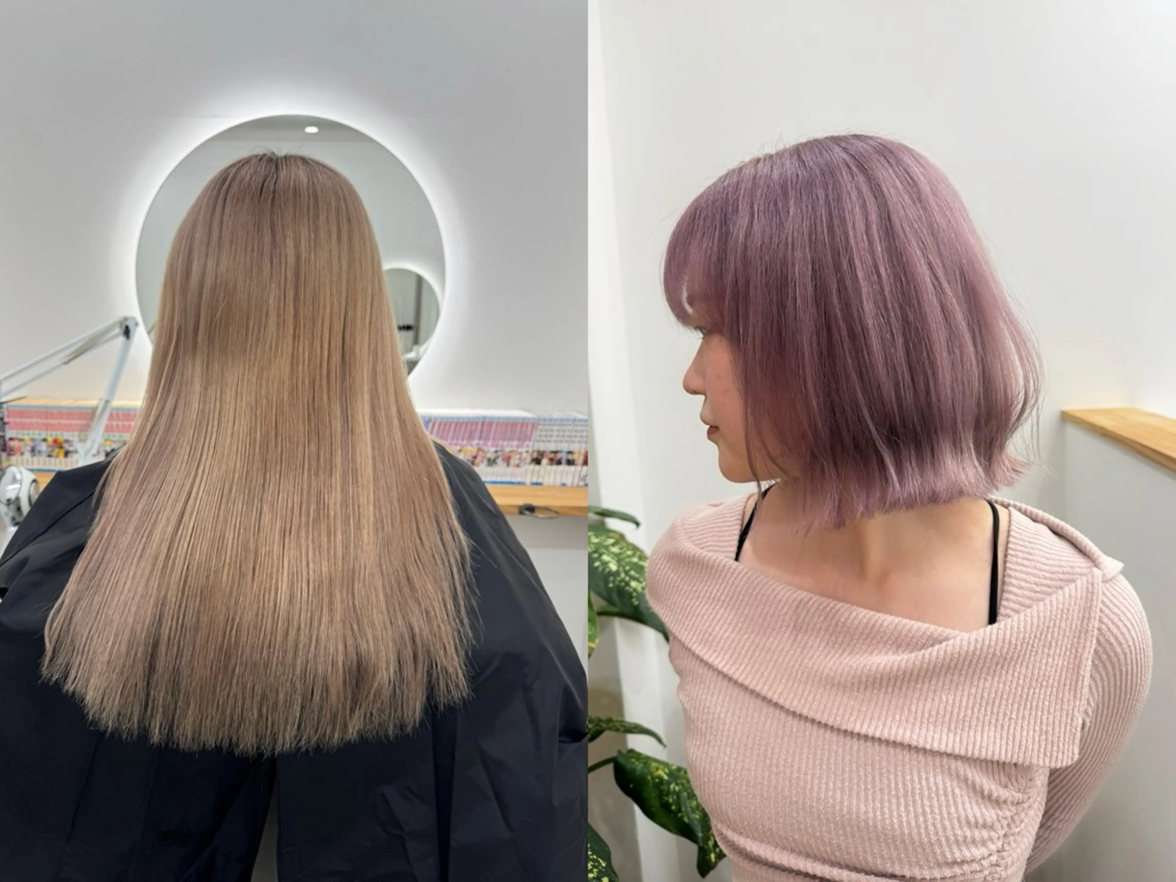 ミディアム ボブ レイヤーカット ベージュ/KANAのヘアスタイル