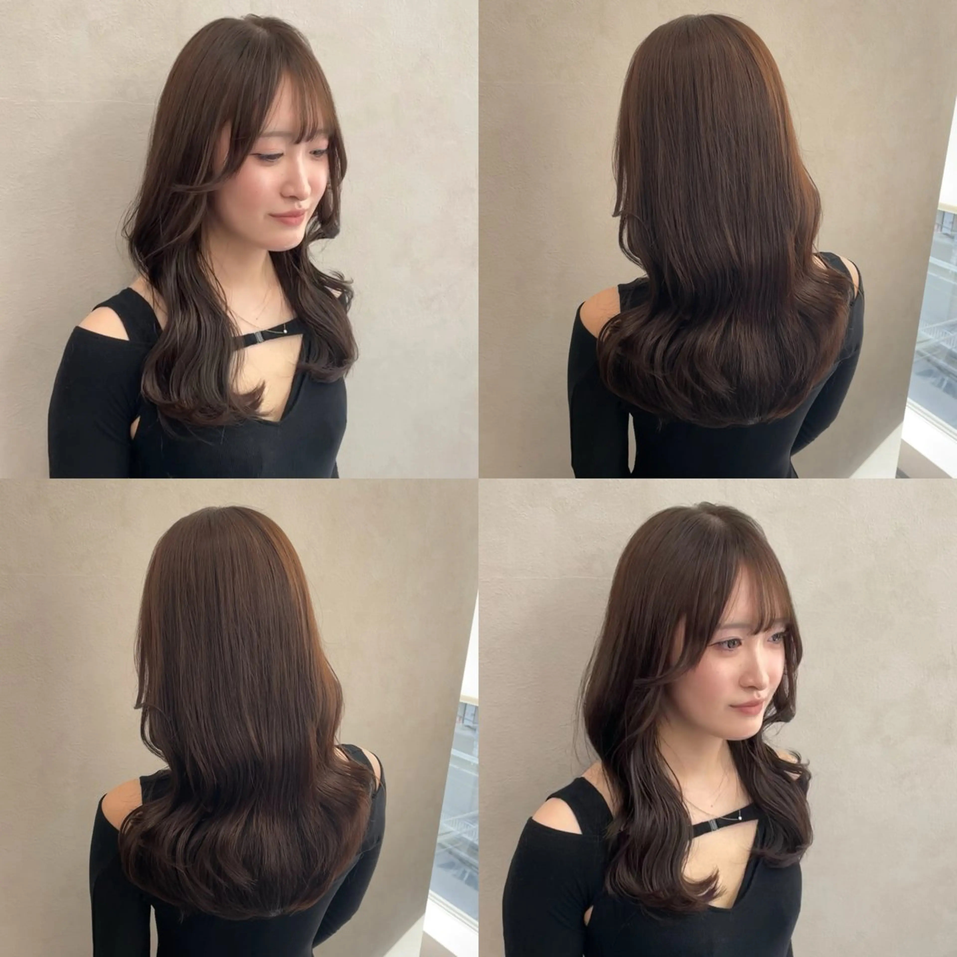 ロング ヘアカラー トリートメント 🎀カラー ✨横浜／トレンドのヘアスタイル