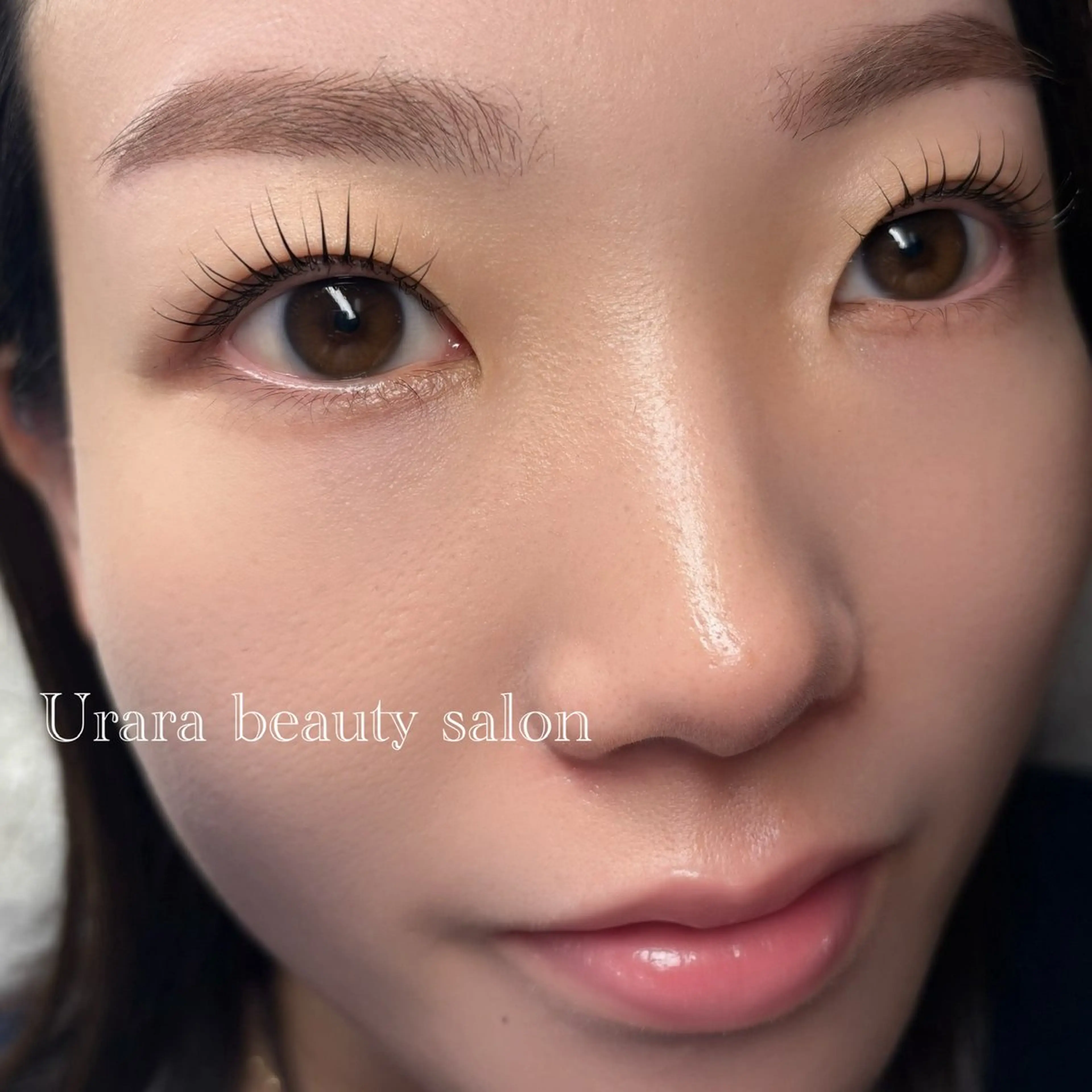 マツエク・マツパ 束感まつ毛 ナチュラル 一重×まつ毛パーマ マツパ Urara beauty salon所属・Urara KANAのマツエク・マツパデザイン