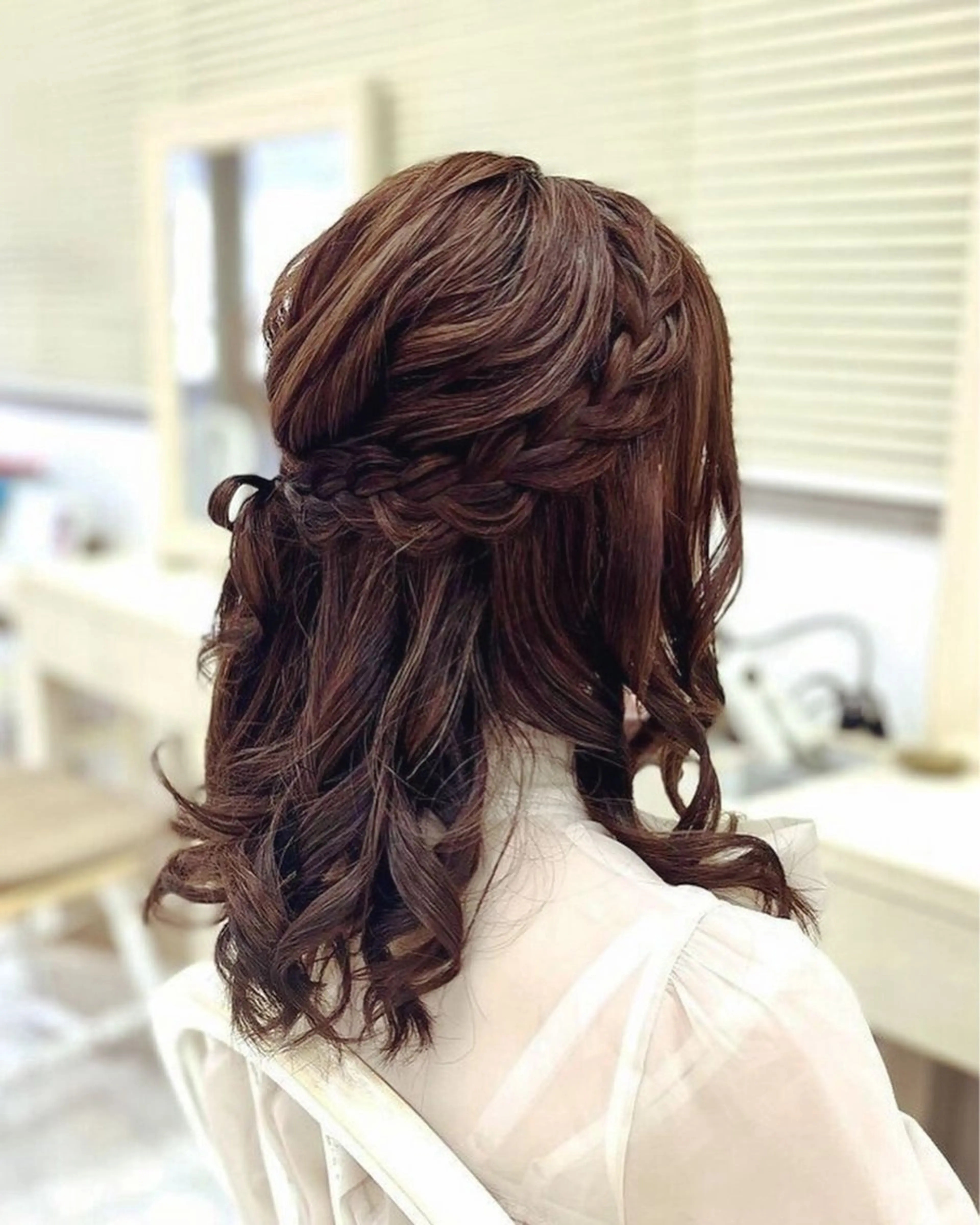 ヘアアレンジ ハーフアップ 似合わせヘアメイク 💐オダギリチアキのヘアスタイル