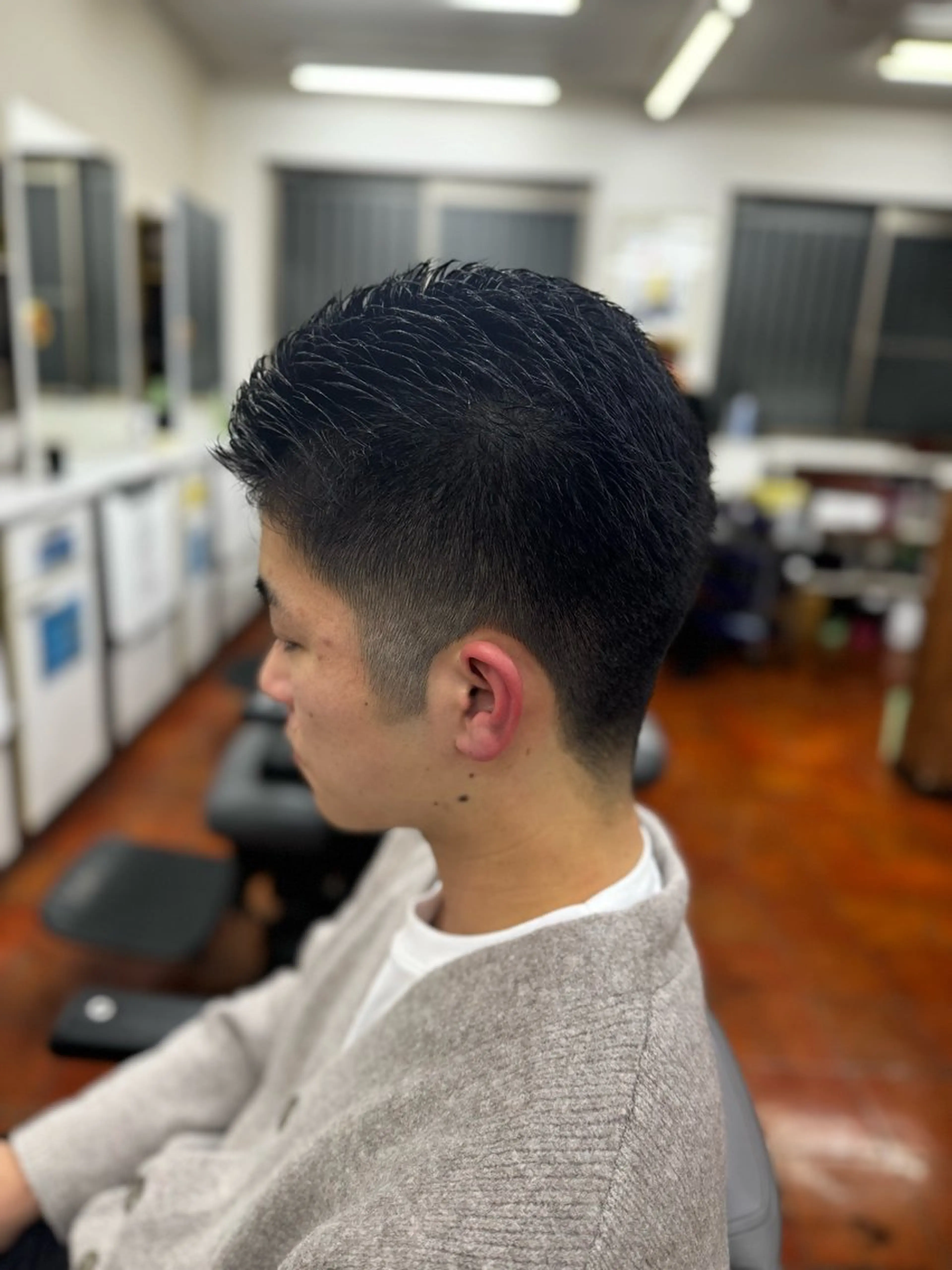 ミディアム メンズ カット ヘアセット ヘアーサロン・シルエット箱崎店所属・井尾 美空斗のヘアスタイル