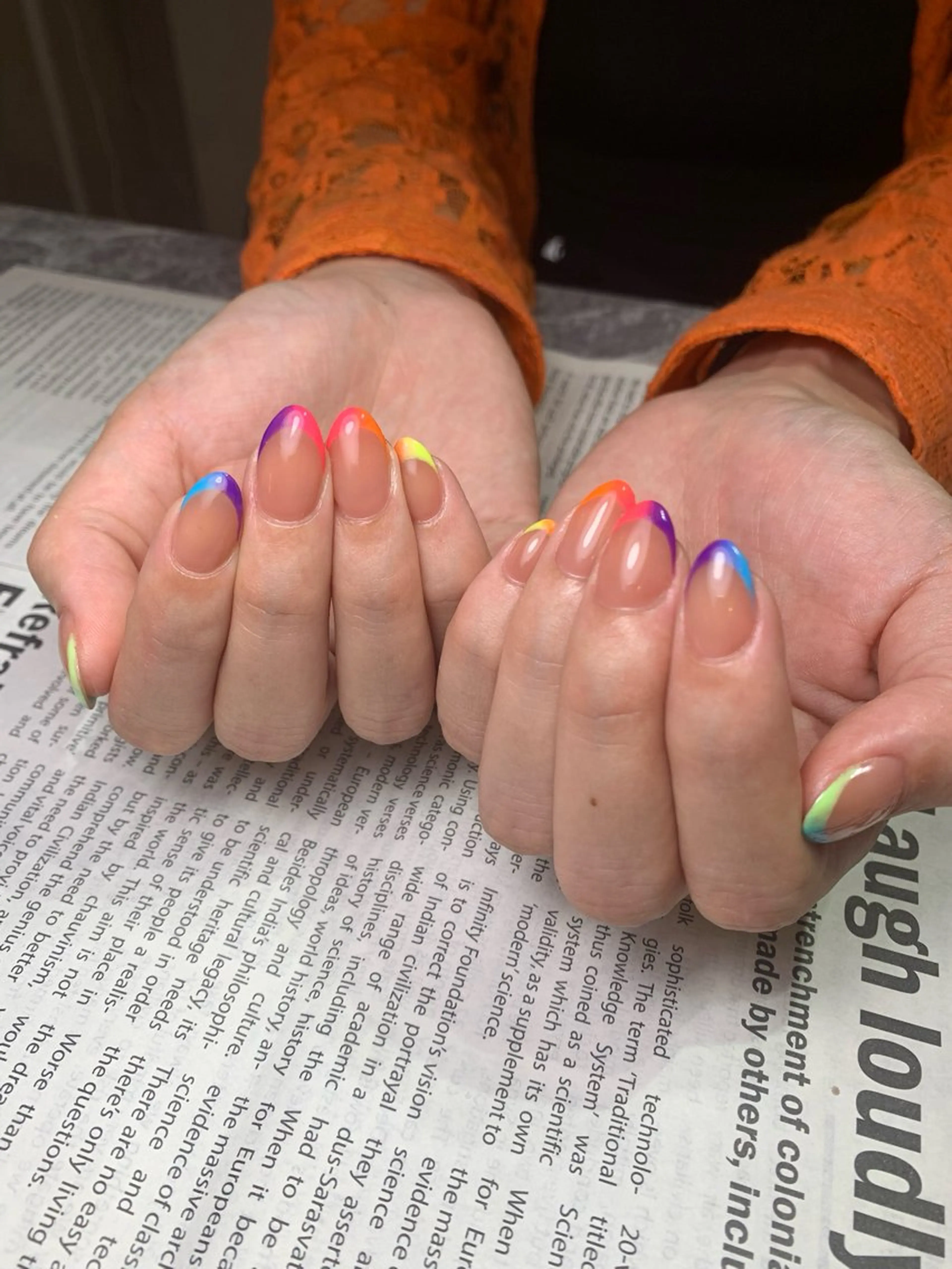 ネイル フレンチネイル ジェルネイル 持ち込み ハンドネイル Mnailsalon フィルイン対応サロンのネイルデザイン