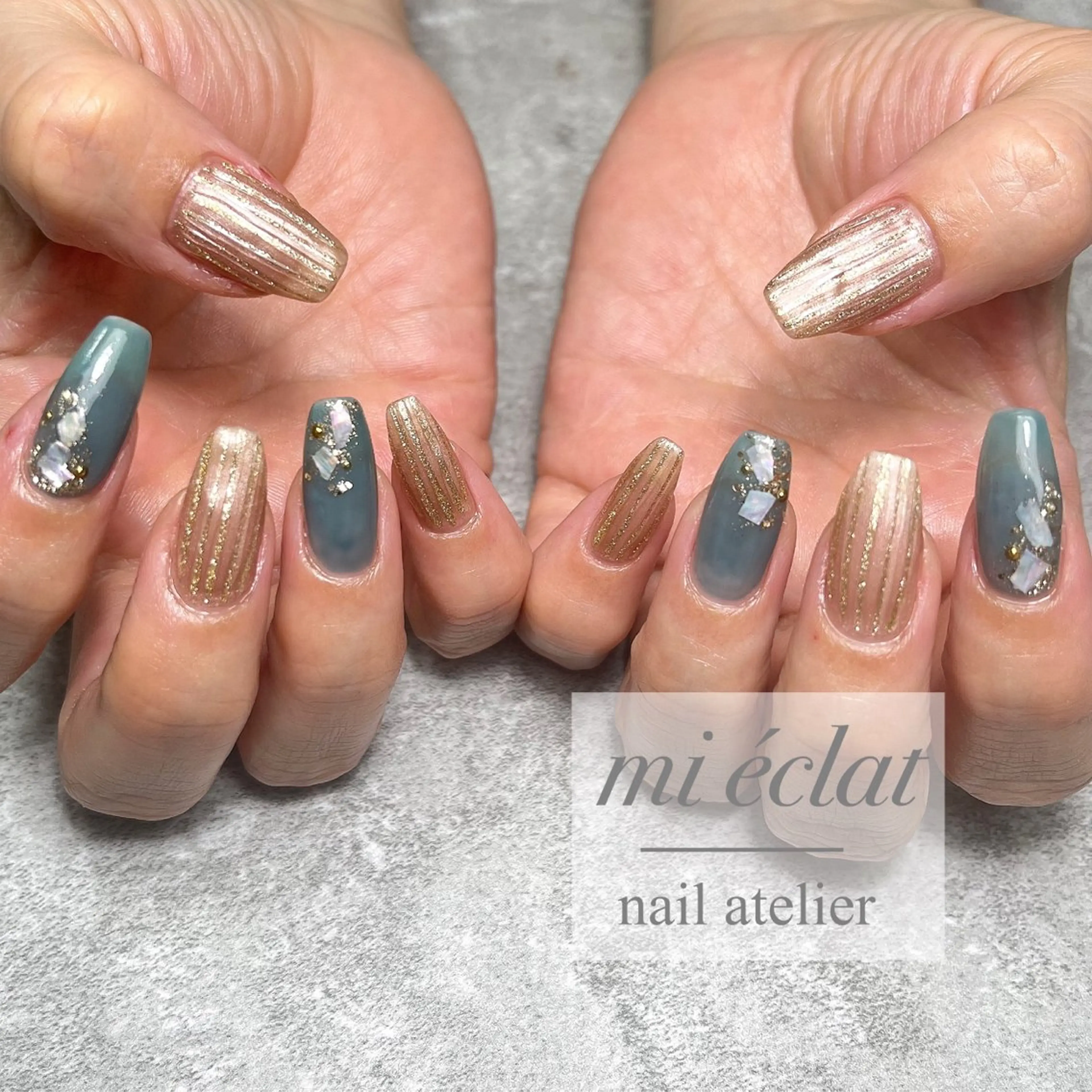 ネイル アートネイル ニュアンスネイル mi éclat ミ　エクラのネイルデザイン